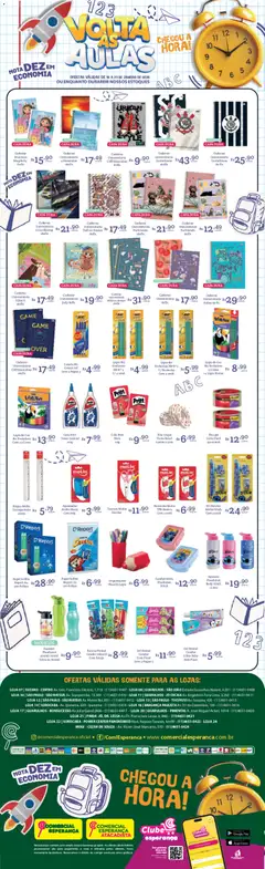 Comercial Esperança - Ofertas Voltas às Aulas - Pré-Visualização do folheto da loja Comercial Esperança, válido de 16.01.2026