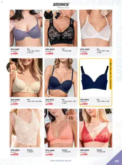 Vista previa de Andrea catálogo Outlet, nuevo folleto de la tienda, válido en México a partir del 21.12.2025 | Página: 213 | Productos: Ropa, Ropa interior