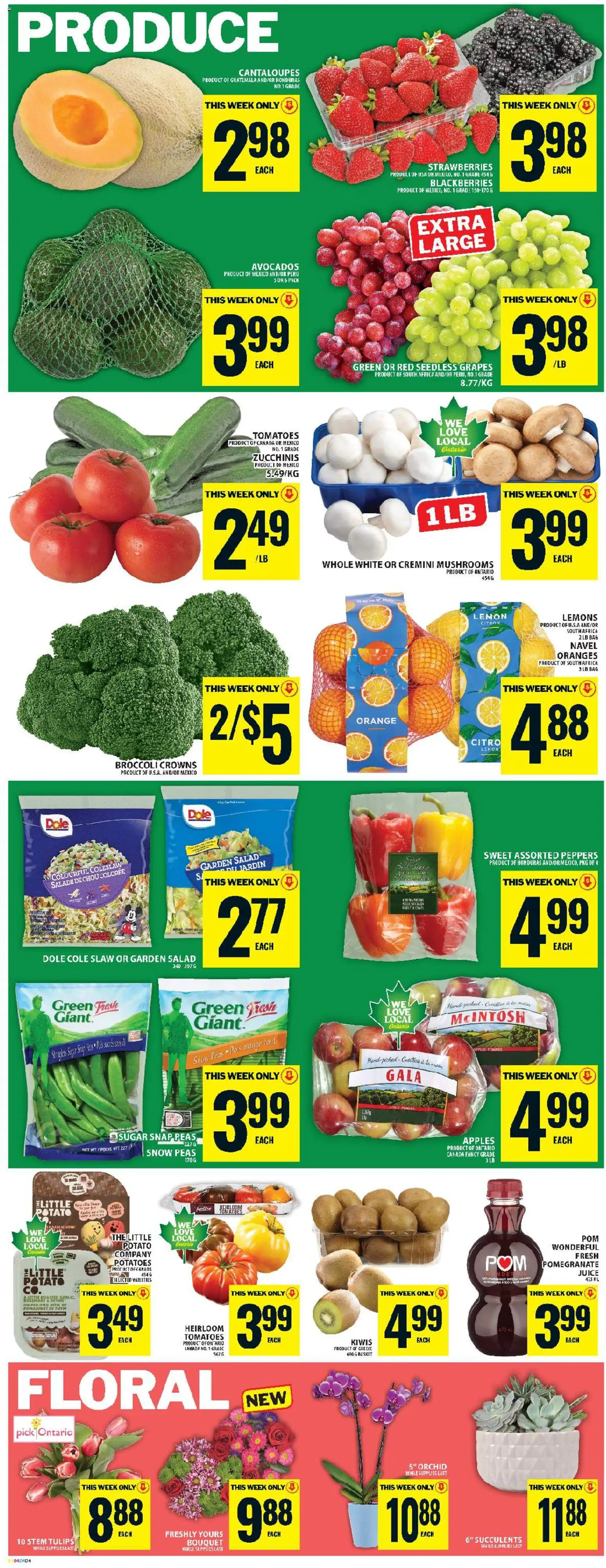 Food Basics flyer valid from 26.02.2026 | Page: 7 | Products: Bag, Basket, Juice, Oranges