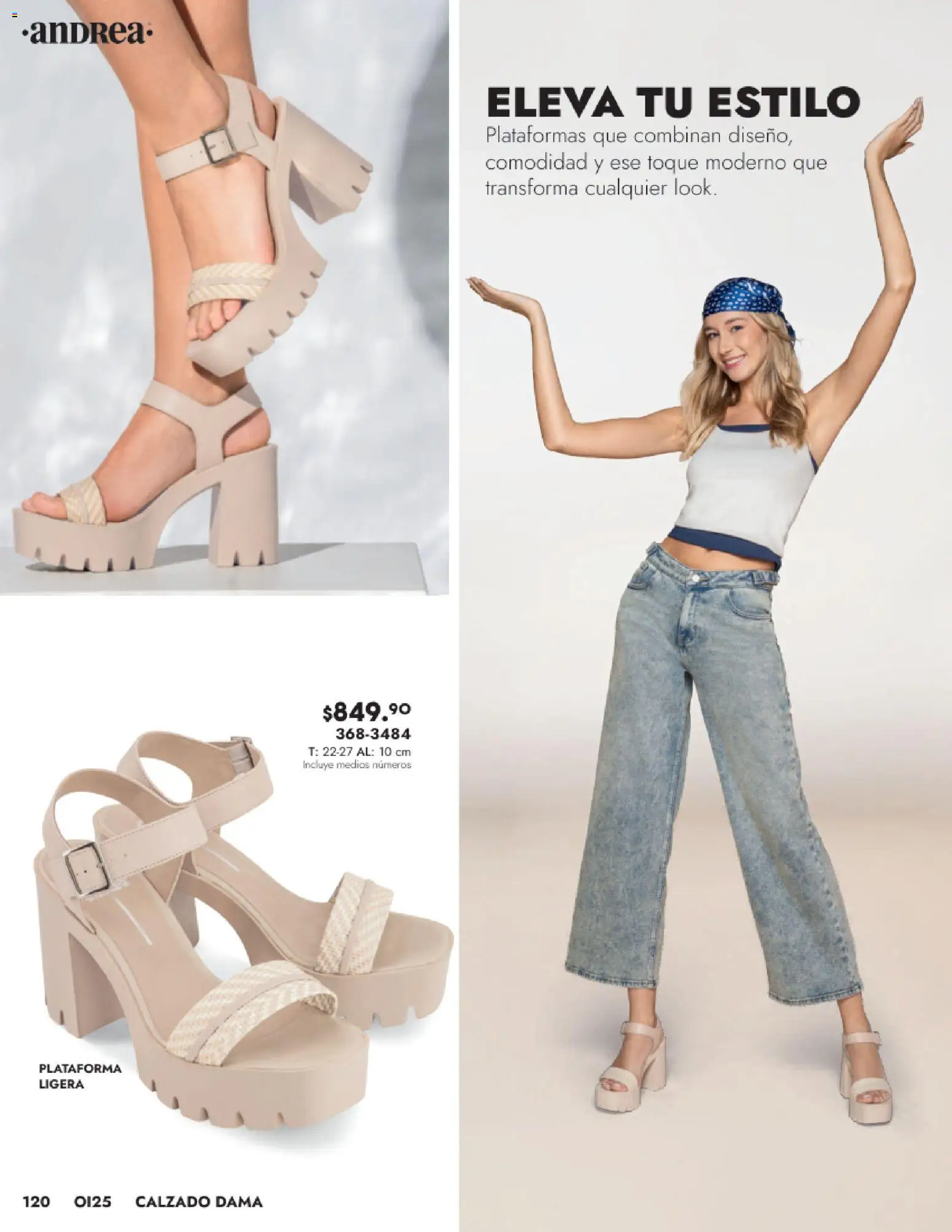 Nuevas ofertas de Andrea válidas en toda la República Mexicana desde el 24.08.2025. ¡Encuentra las mejores ofertas en Andrea - Catálogo Calzado Dama! | Página: 120