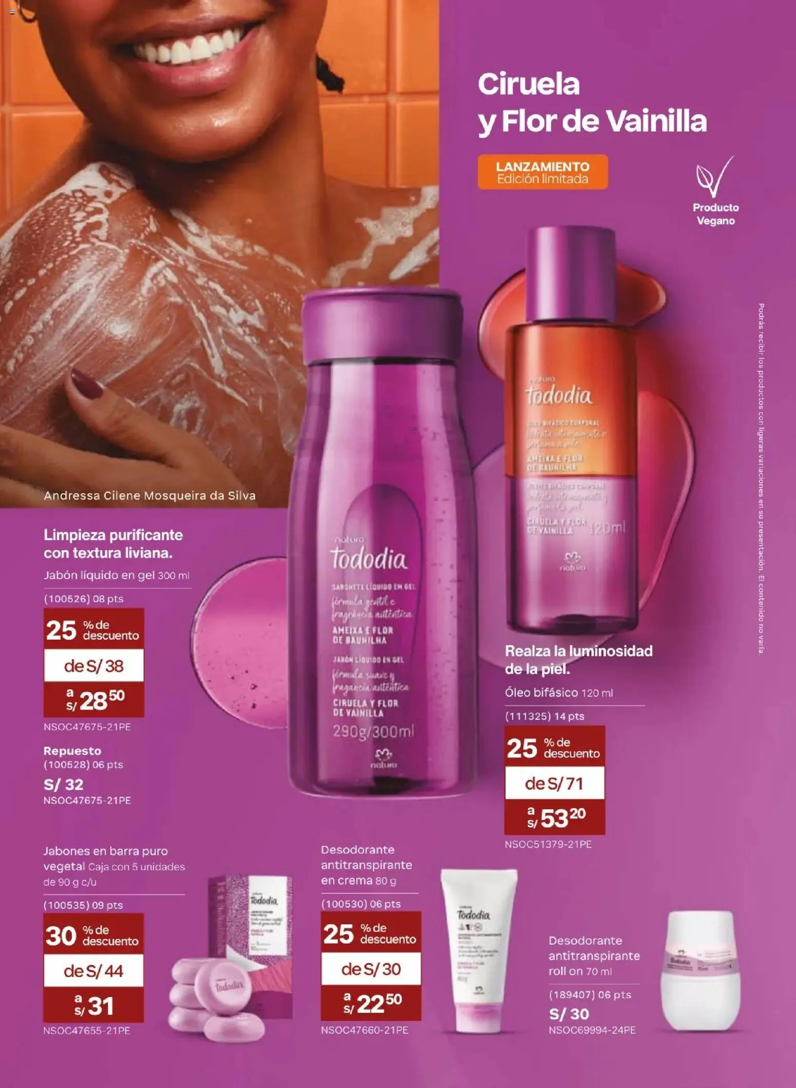 Catálogo Natura válido desde 31.03.2026 | Página: 108 | Productos: Jabón, Antitranspirante, Caja, Crema