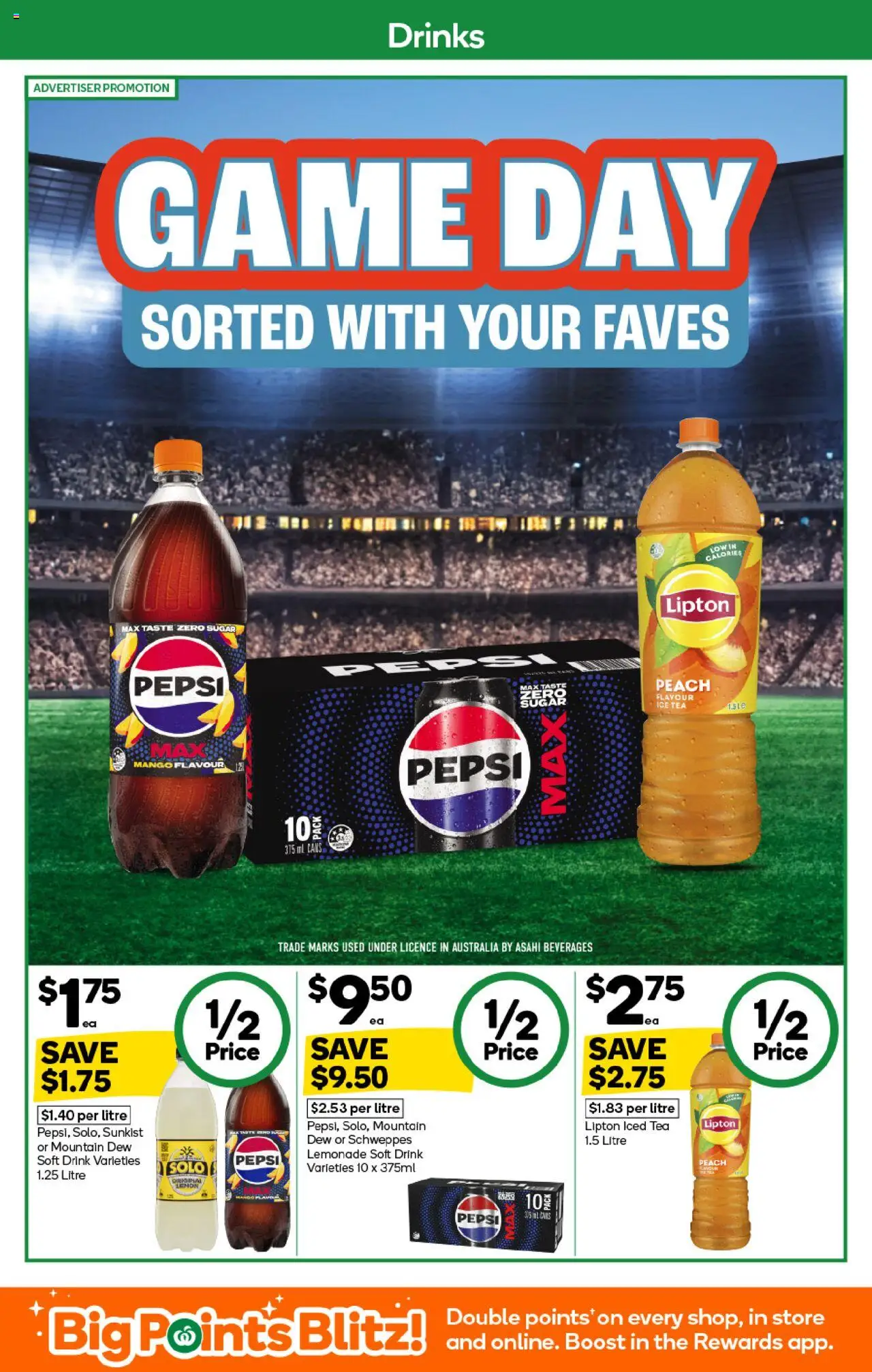 Woolworths catalogue - valid from 24.09.2025 | Page: 33 | Products: Tea, Sugar, Peach, Game