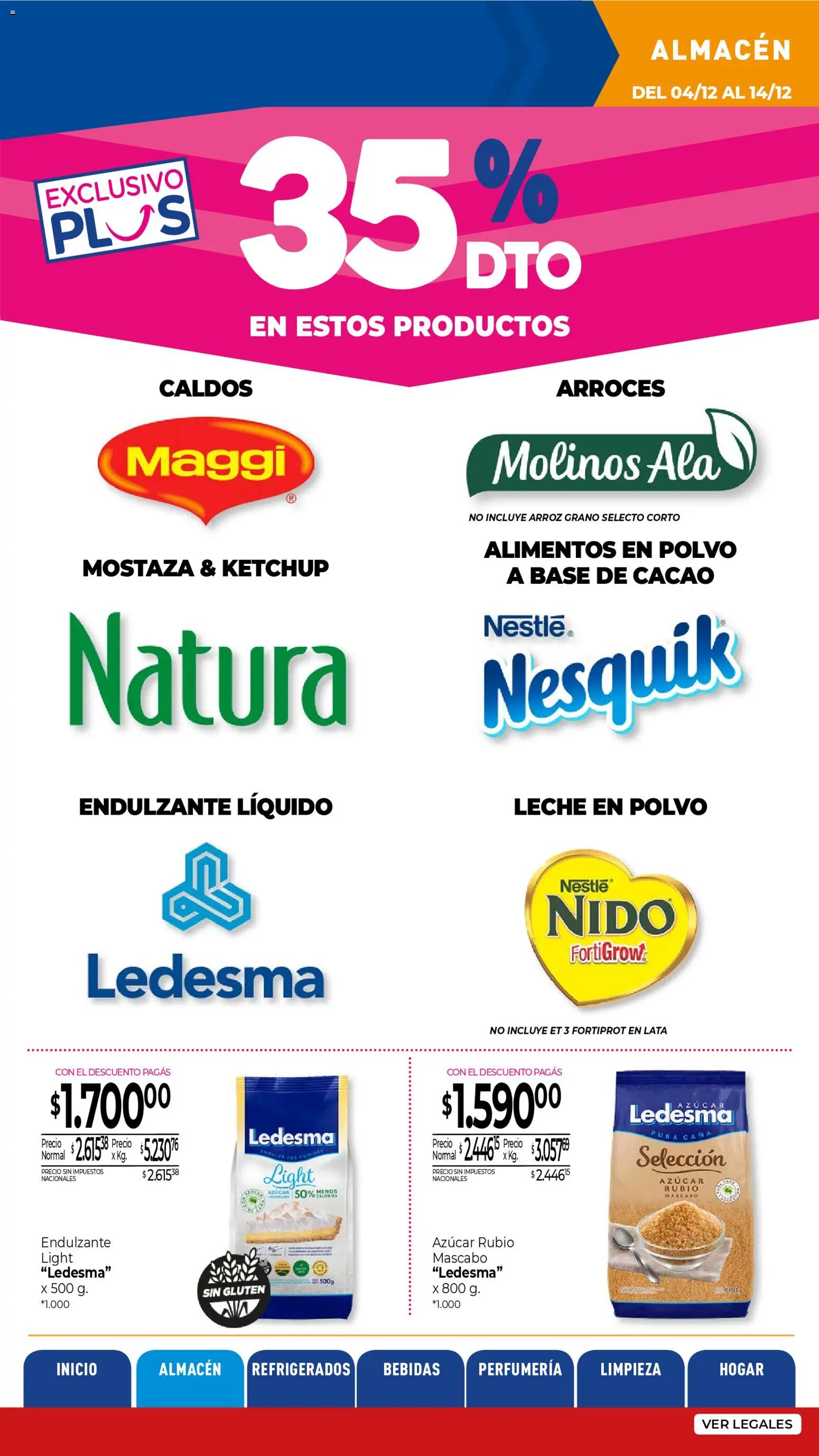 La Anonima - catalogos │ válido desde el 04.12.2025 | Página: 10 | Productos: Azucar, Leche en polvo, Polvo, Mostaza