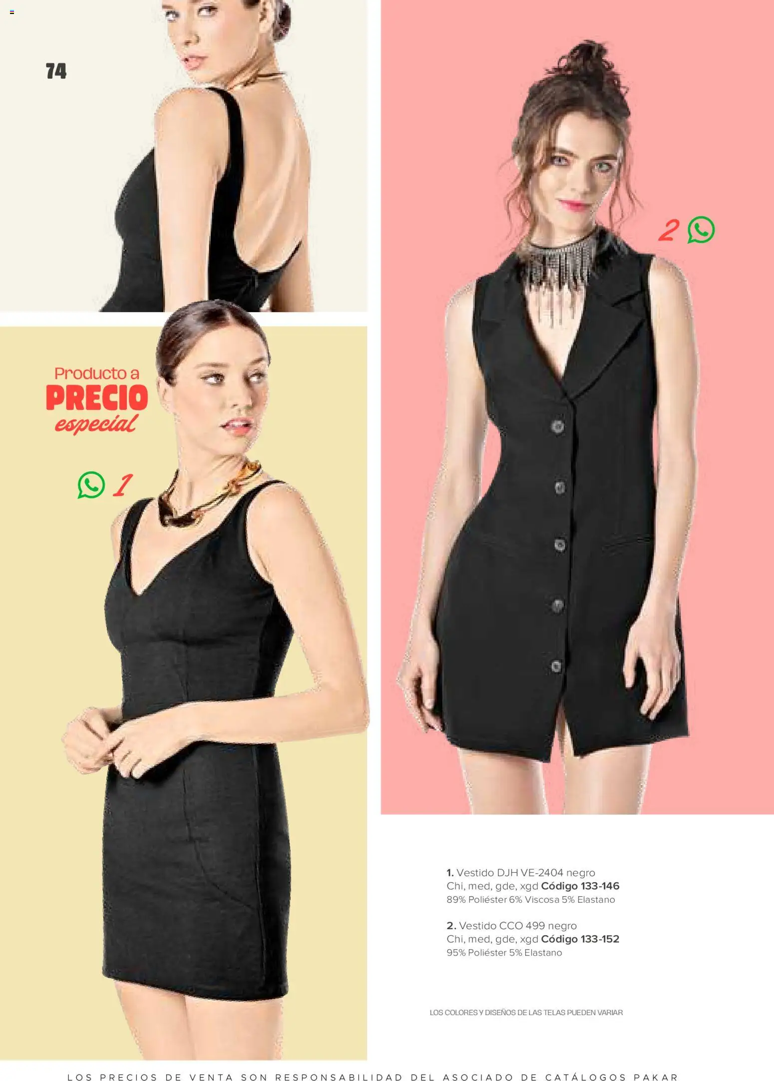 Nuevas ofertas de SC Pakar válidas en toda la República Mexicana desde el 30.01.2026. ¡Encuentra las mejores ofertas en SC Pakar catálogo Ropa! | Página: 74 | Productos: Vestido