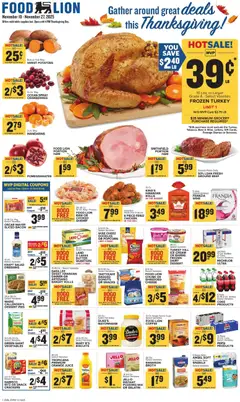 Preview of Food Lion weekly ads valid from 19.11.2025