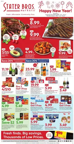 Preview of Stater Bros weekly ads valid from 31.12.2025