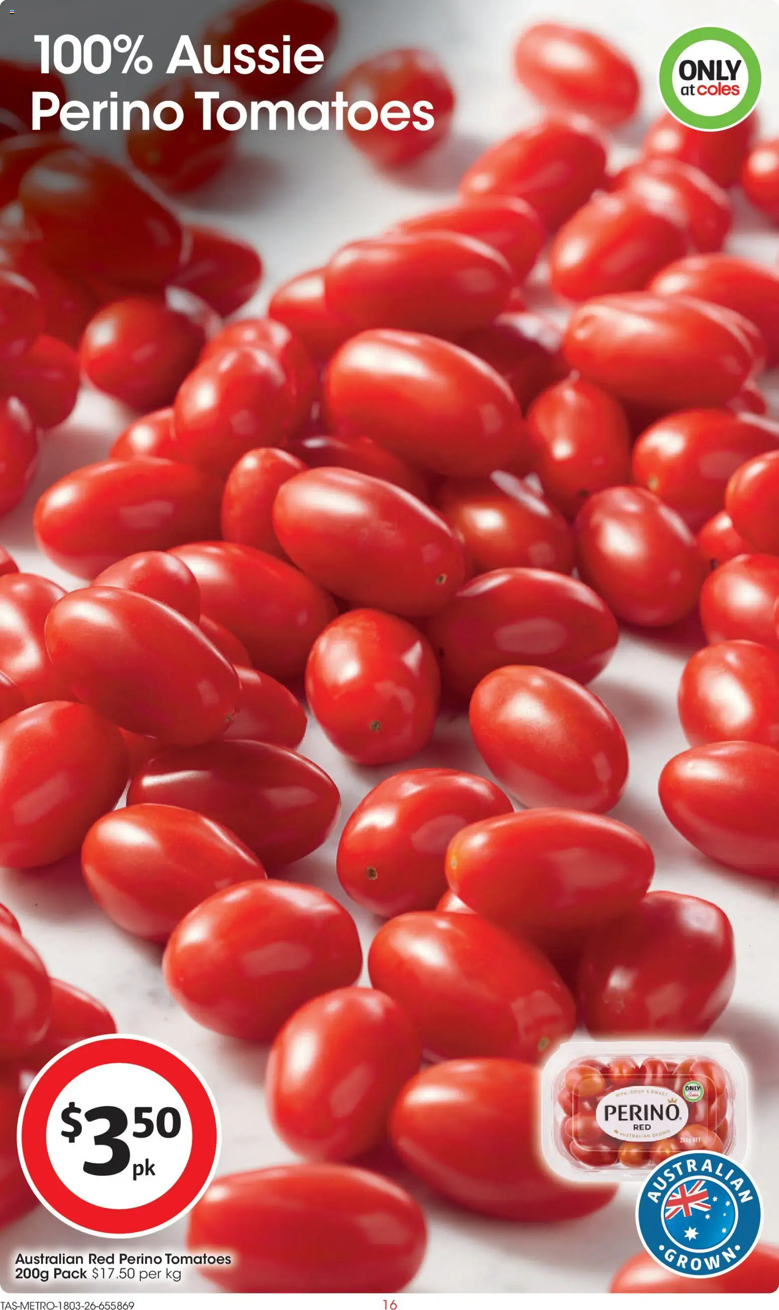 Coles catalogue - valid from 18.03.2026 | Page: 16 | Products: Tomatoes