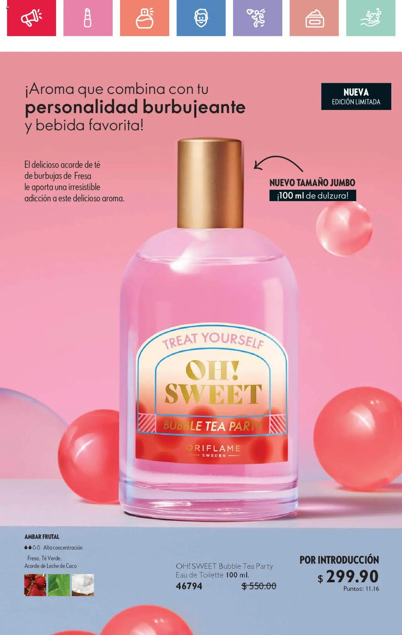 Nuevas ofertas de Oriflame válidas en toda la República Mexicana desde el 02.08.2025. ¡Encuentra las mejores ofertas en Oriflame - Campaña 11 2025! | Página: 3 | Productos: Fresa, Leche, Té, Eau de toilette
