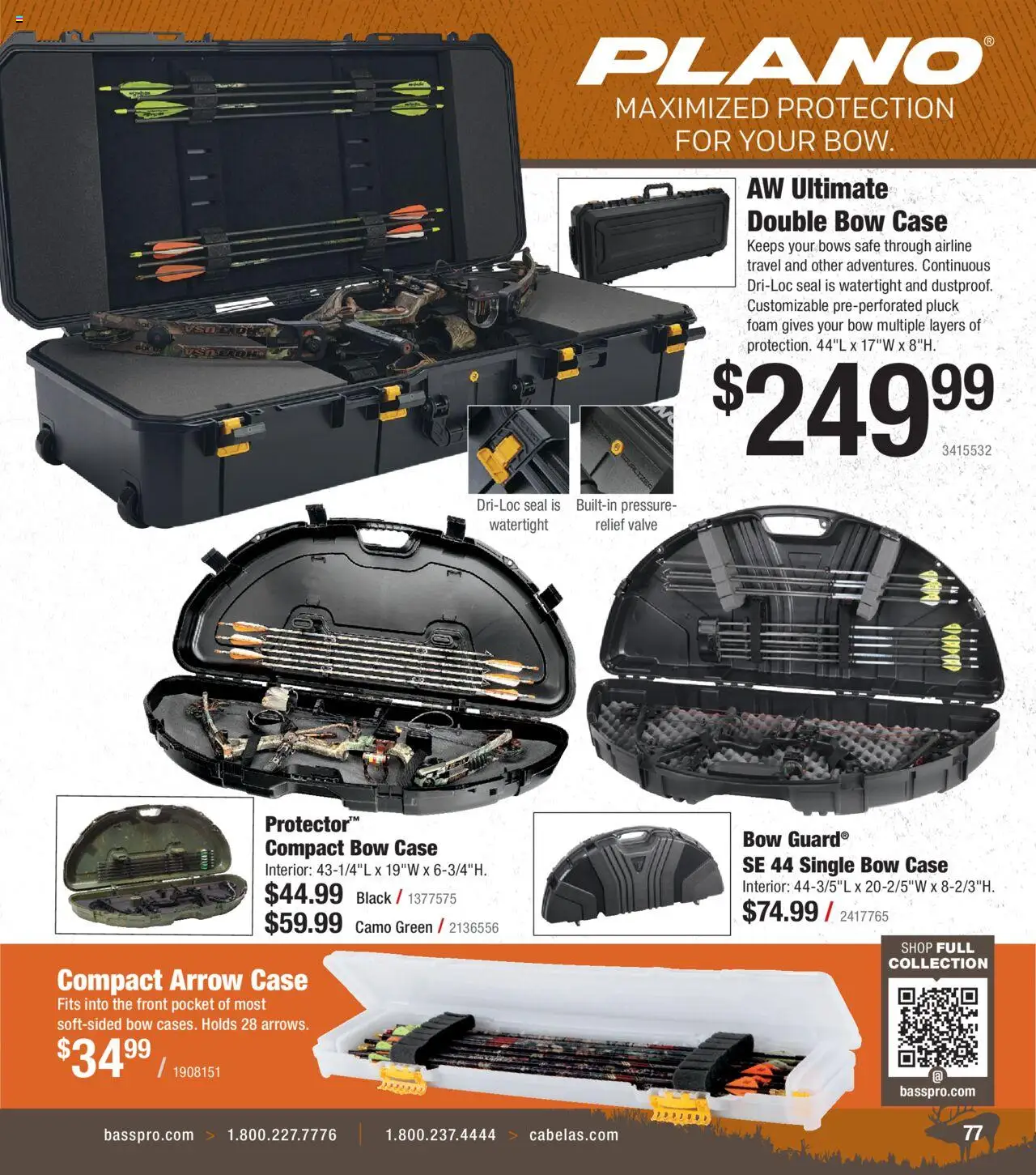 Cabela's Archery 25 - valid from 15.07.2025 | Page: 77 | Products: Safe, Bow, Arrow, Case