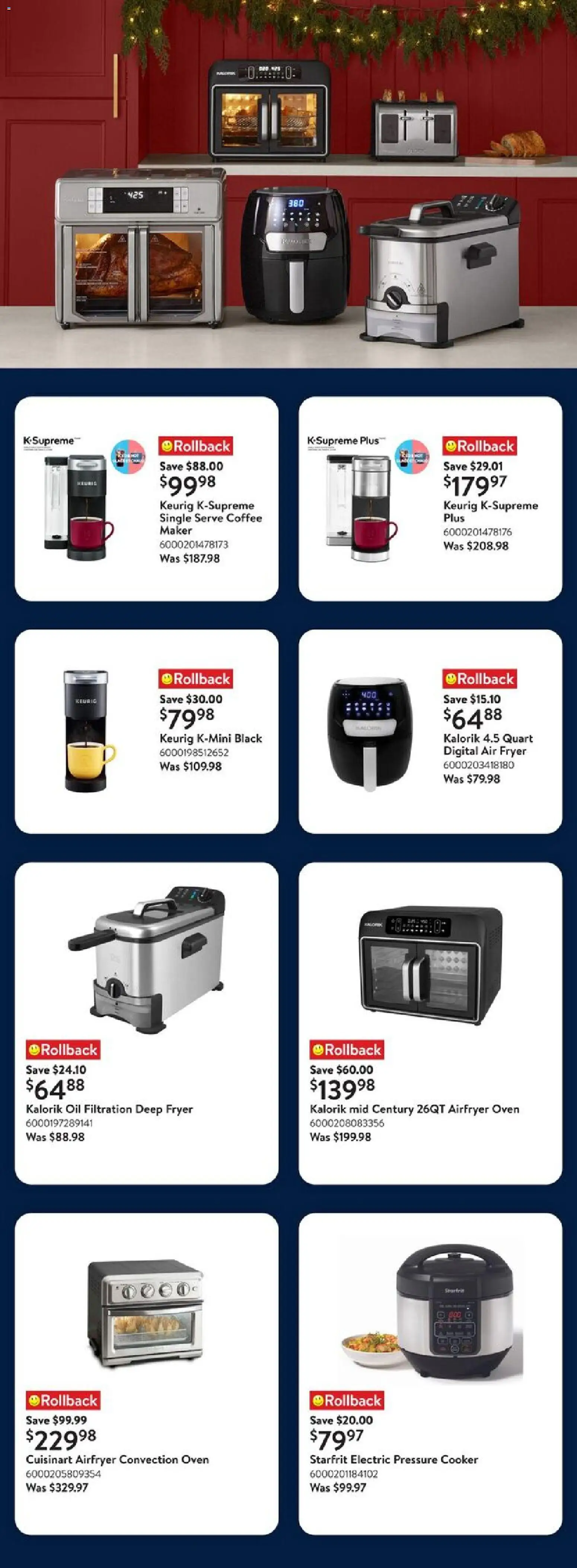 Walmart flyer valid from 04.12.2025 | Page: 24 | Products: Oven, Cooker, Oil, Coffee