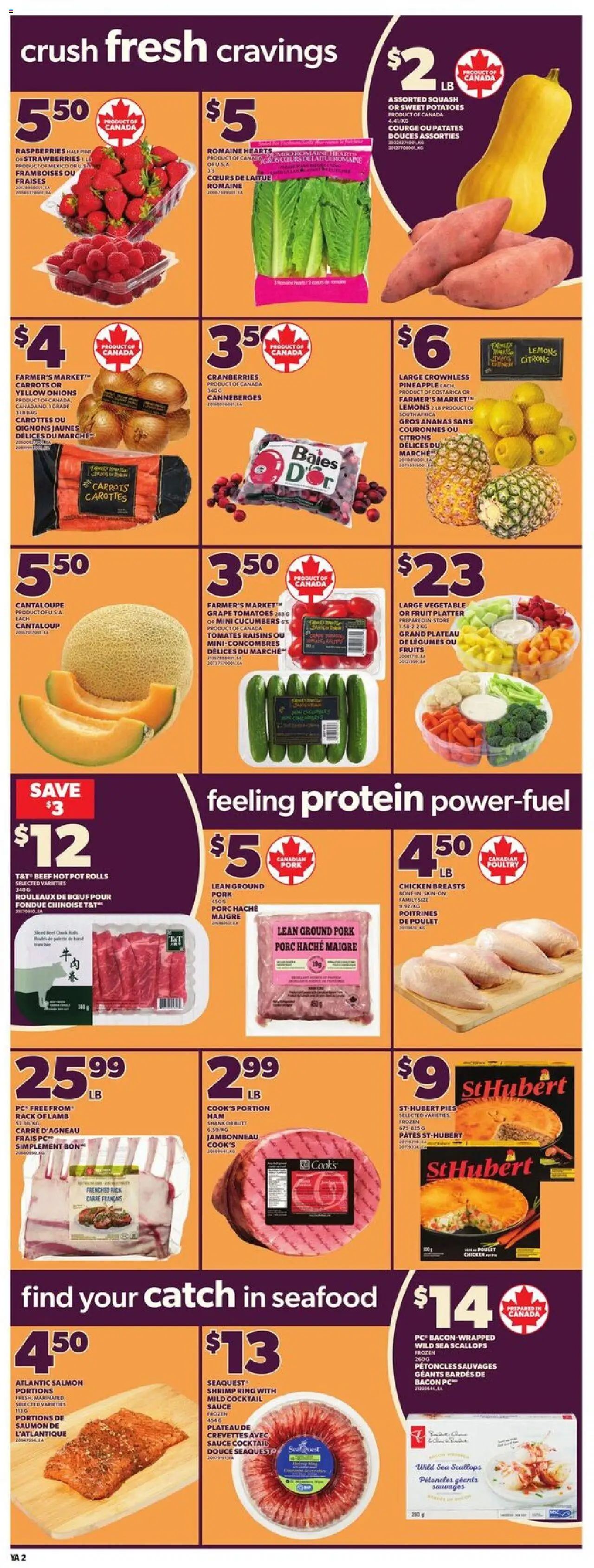 Independent Grocer flyer valid from 02.10.2025 | Page: 5 | Products: Cucumbers, Potatoes, Chicken, Pork