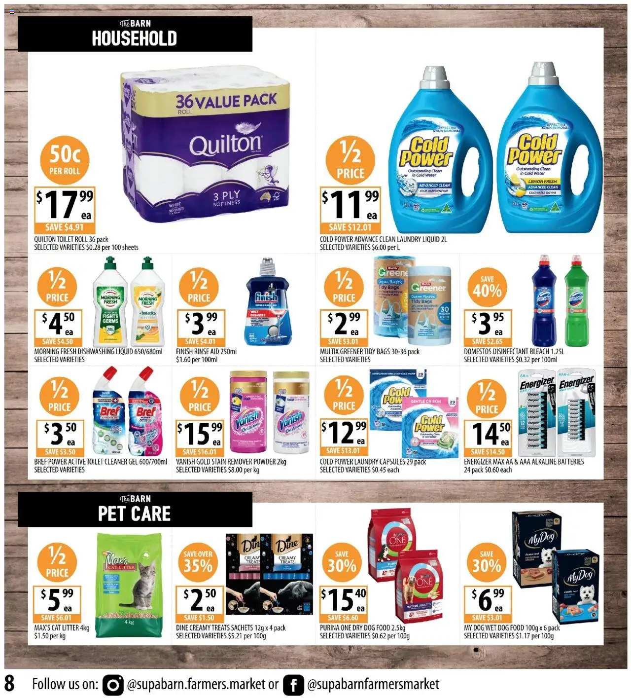 Supabarn catalogue - valid from 20.08.2025 | Page: 8 | Products: Household, Powder, Water, Batteries