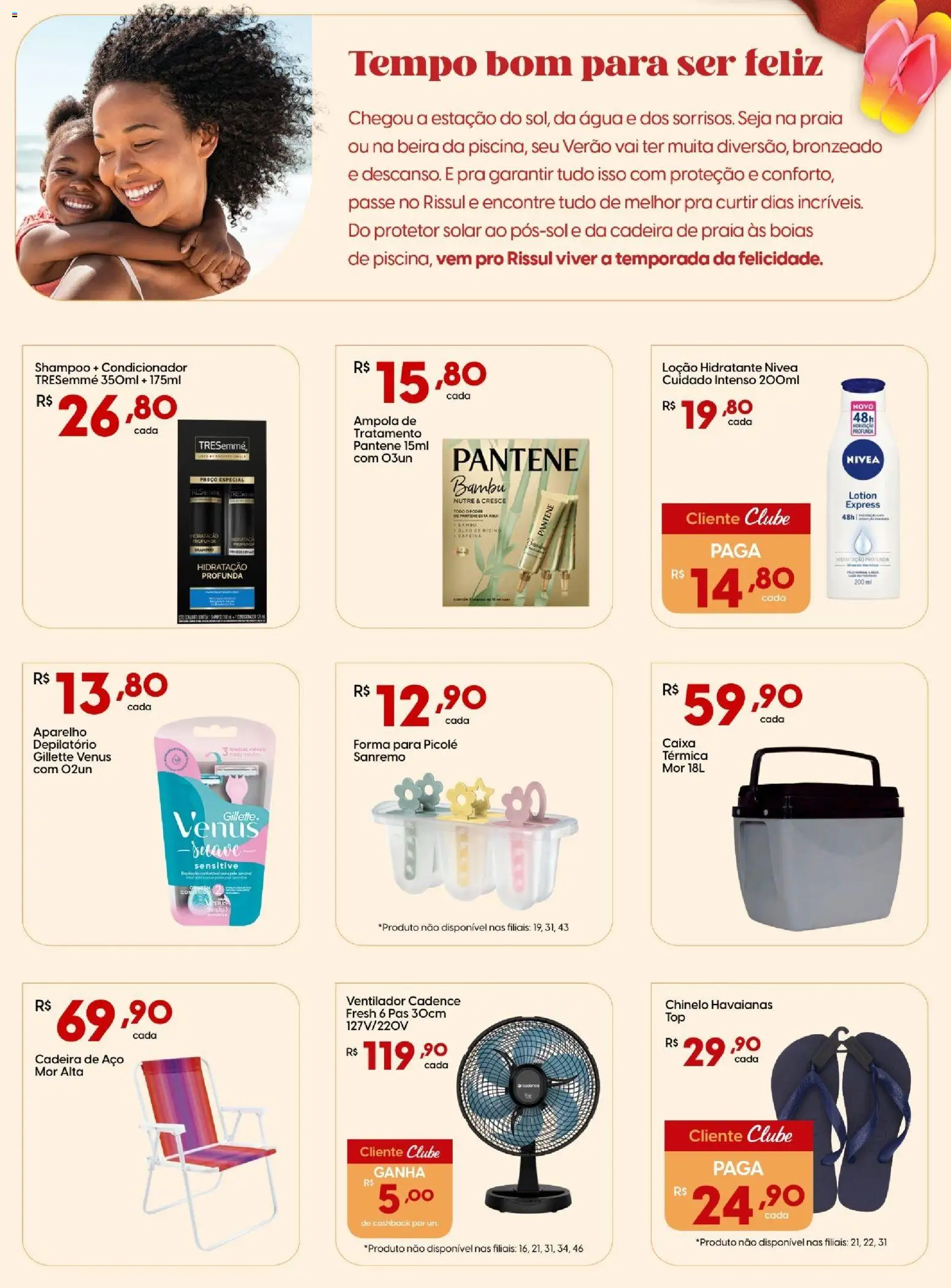 Rissul Folheto - válido de 02.01.2026 | Página: 2 | Produtos: Ventilador, Condicionador, Cadeira de praia, Caixa