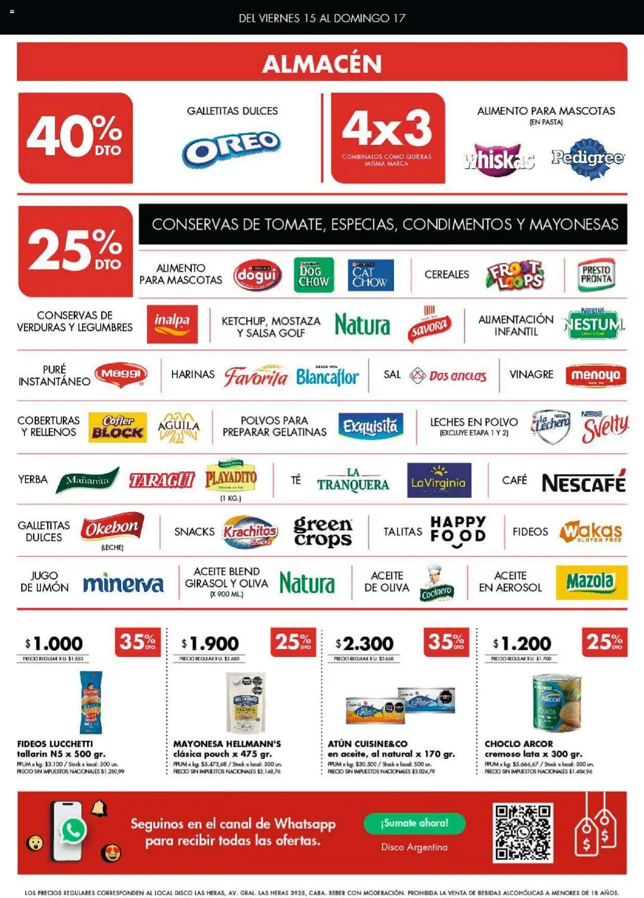 Disco ofertas │ válido desde el 15.08.2025 | Página: 3 | Productos: Aceite, Mayonesa, Mostaza, Jugo