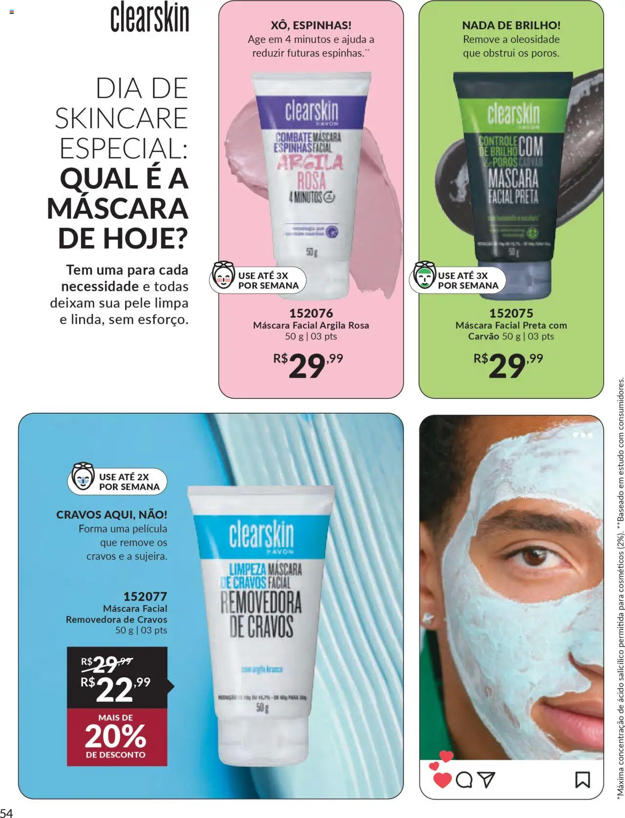 Avon Folheto - válido de 07.10.2025 | Página: 54 | Produtos: Argila, Máscara facial, Pá
