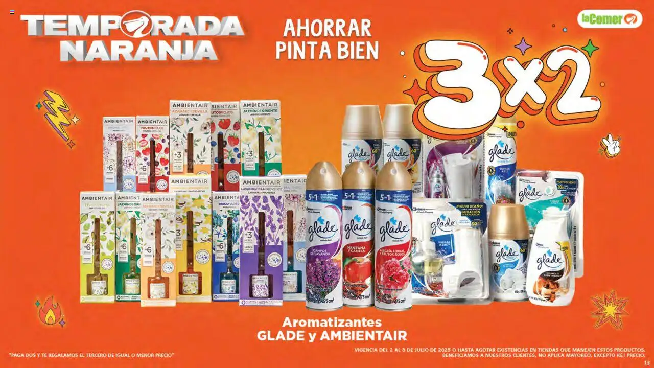 Nuevas ofertas de La Comer válidas en toda la República Mexicana desde el 02.07.2025. ¡Encuentra las mejores ofertas en La Comer folleto! | Página: 13 | Productos: Manzana, Té