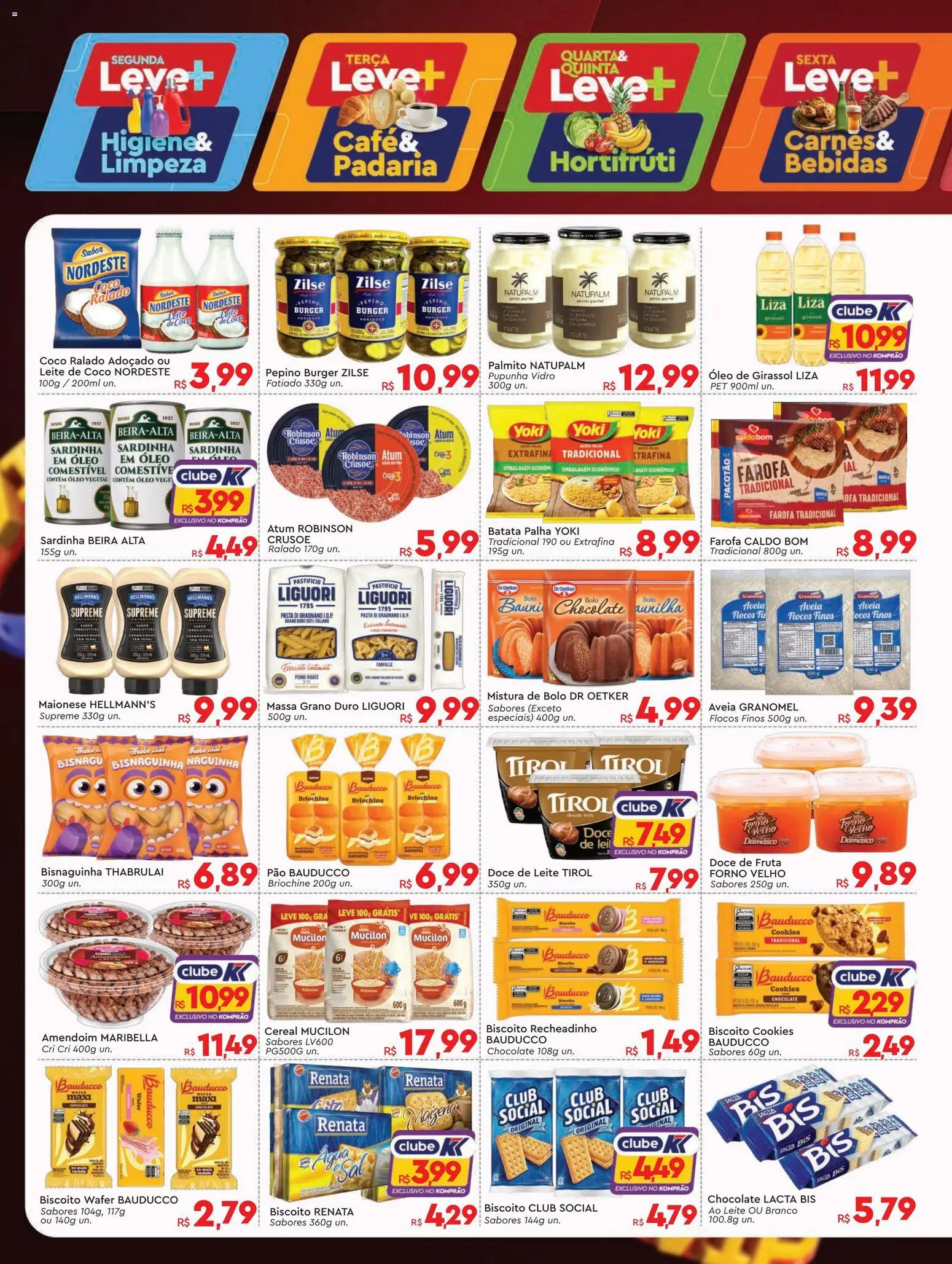 Komprao Atacadista Folheto - válido de 09.03.2026 | Página: 2 | Produtos: Palmito, Pasta, Batata palha, Mucilon