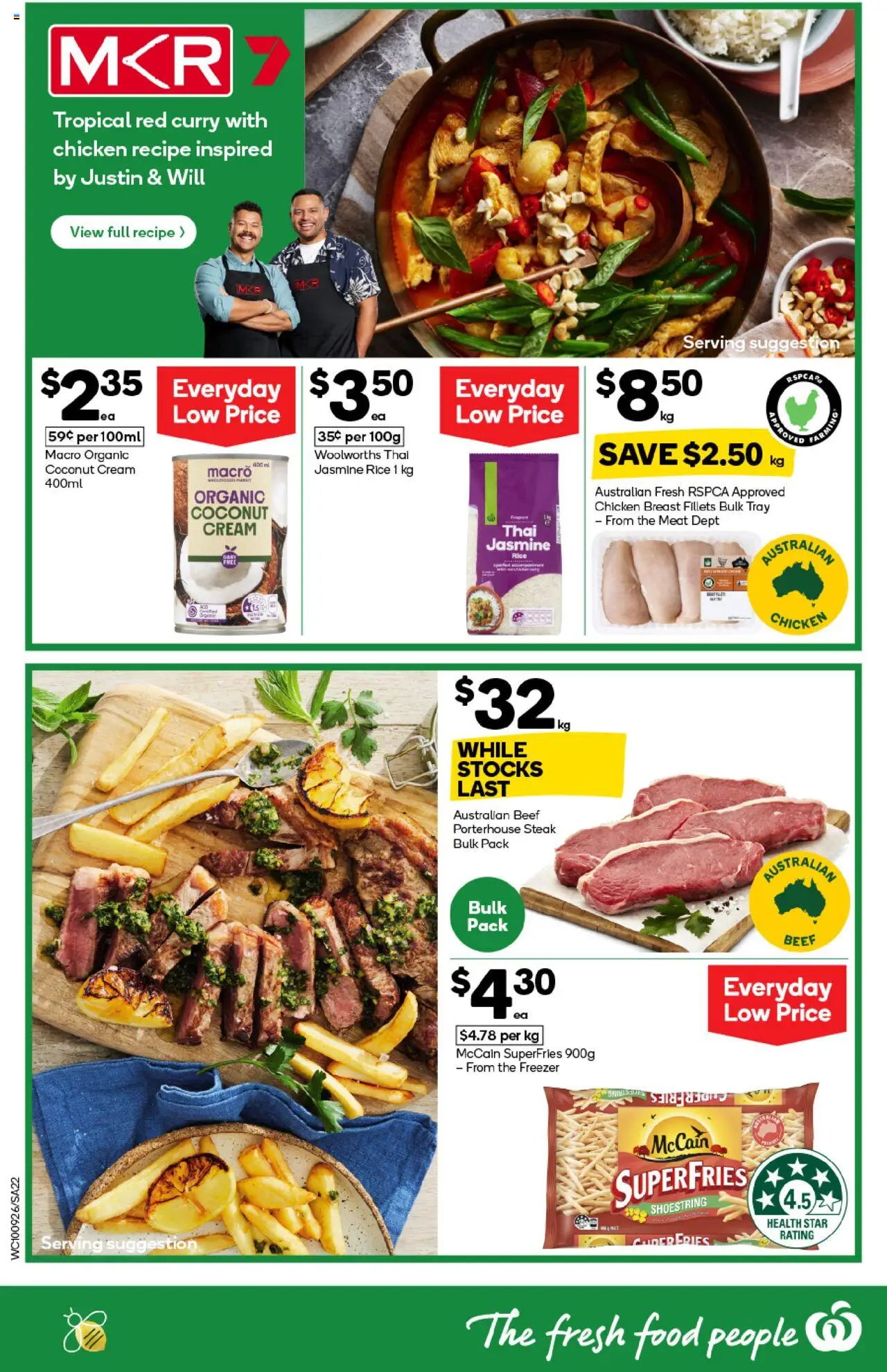 Woolworths catalogue - valid from 10.09.2025 | Page: 22 | Products: Chicken, Meat, Steak, Freezer