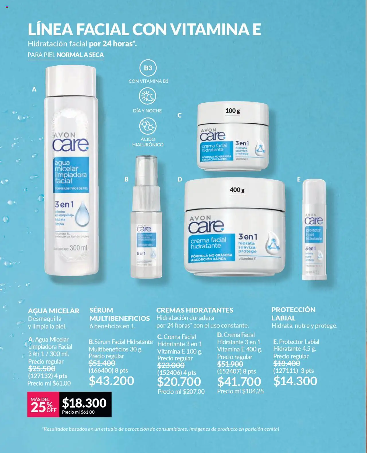 Avon revista - valida desde el 12.09.2025 | Página: 109 | Productos: Agua, Agua micelar, Crema, Maquillaje