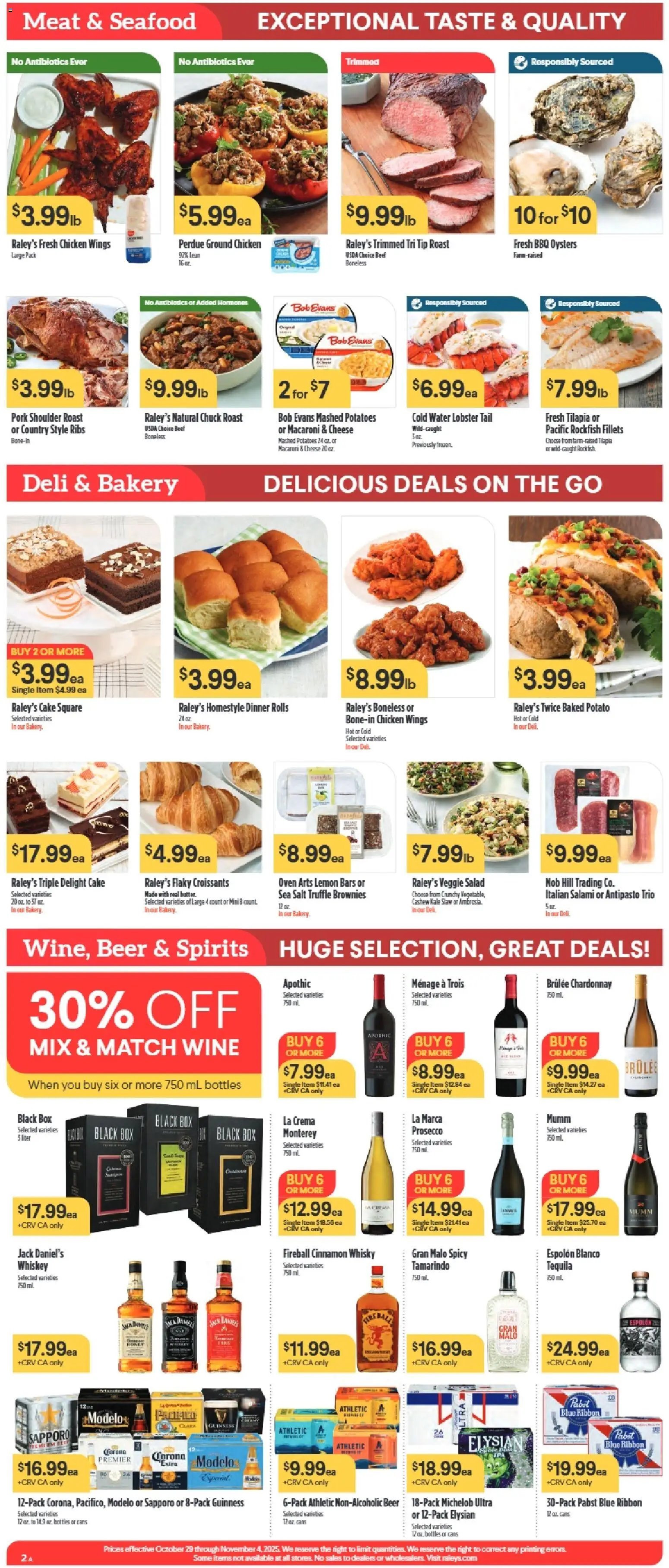 Raley's Weekly Ad - valid from 29.10.2025 | Page: 2