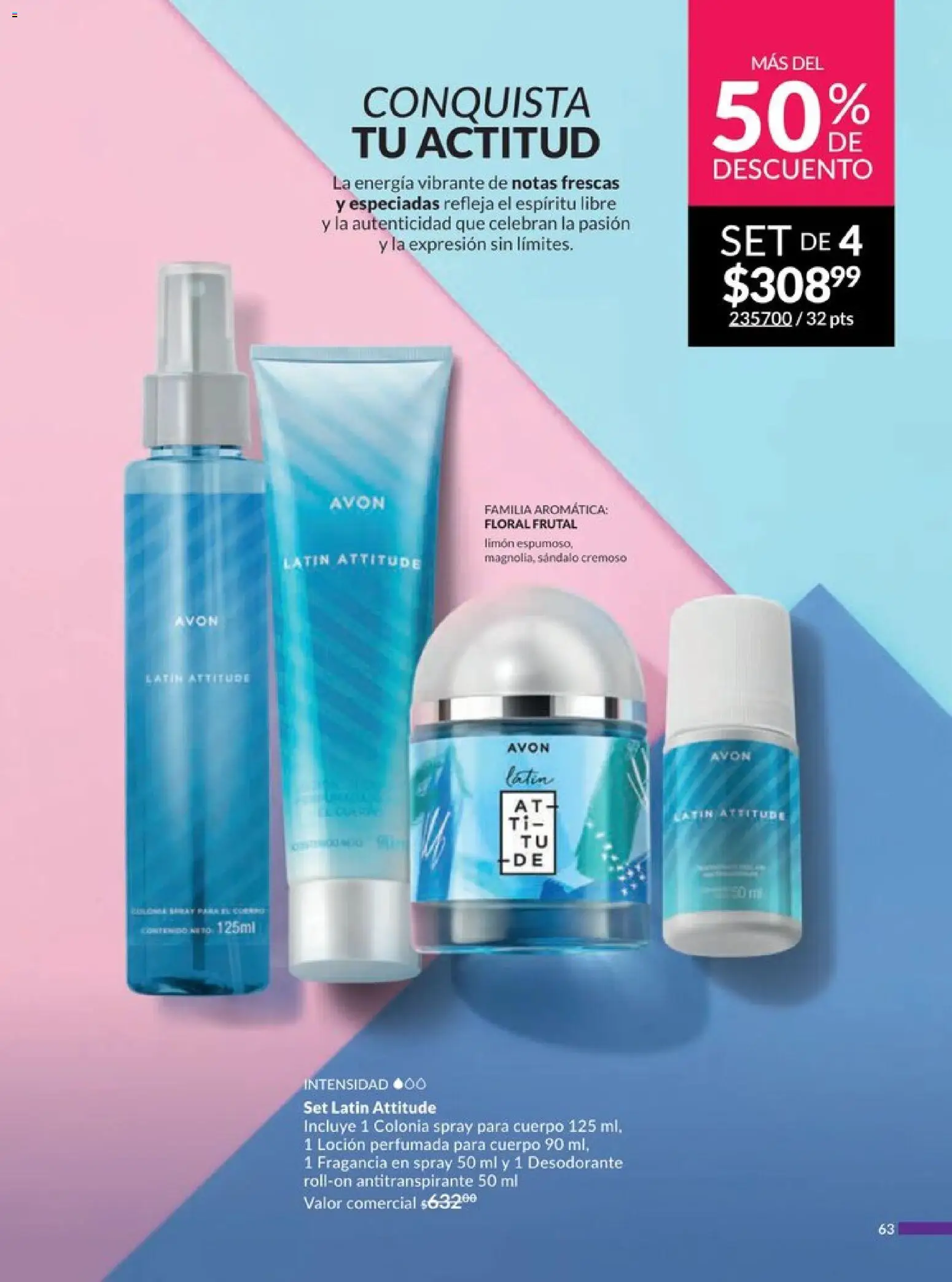 Nuevas ofertas de AVON válidas en toda la República Mexicana desde el 20.12.2025. ¡Encuentra las mejores ofertas en AVON campaña 1 2026! | Página: 69 | Productos: Desodorante, Limón, Loción, Fragancia
