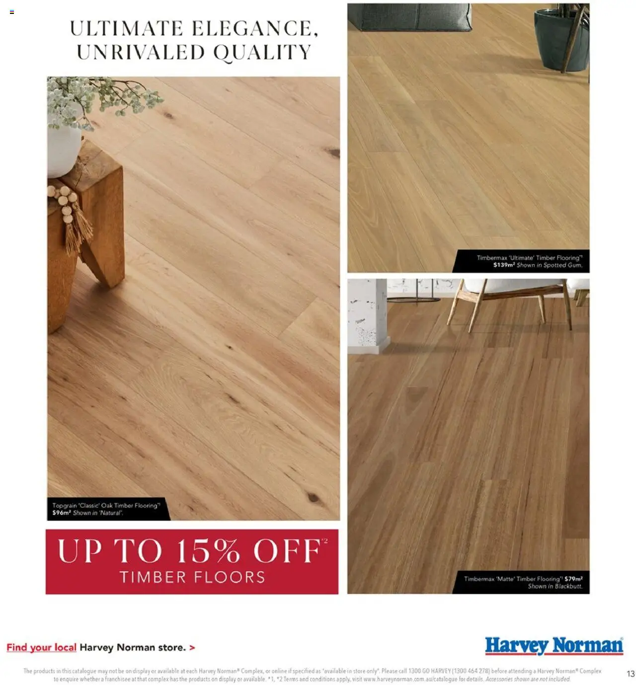 Harvey Norman catalogue - valid from 07.08.2025 | Page: 13 | Products: Flooring, Accessories