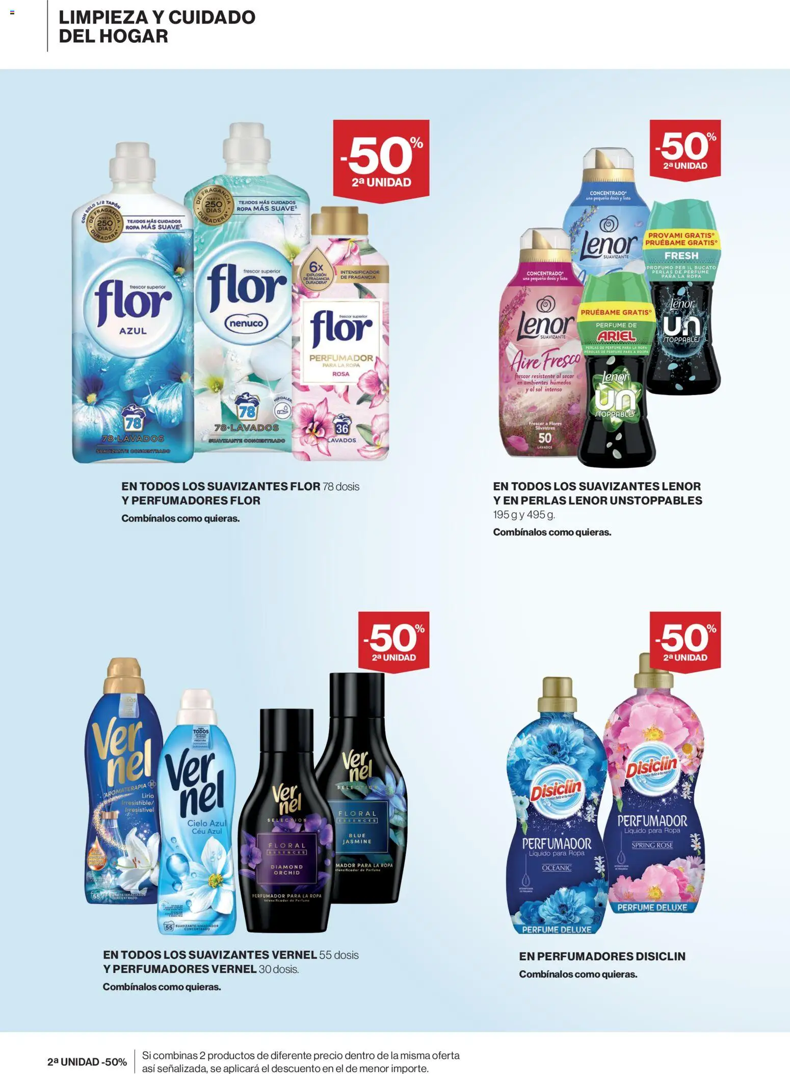 Nuevas ofertas de El Corte Inglés válidas en toda la República Mexicana desde el 07.01.2026. ¡Encuentra las mejores ofertas en El Corte Inglés catálogo Las Mejores Marcas en limpieza y Perfumería! | Página: 4 | Productos: Suavizante, Ropa, Perfume, Fragancia