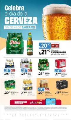 Vista previa de folleto Plaza Vea - Aviso Día De La Cerveza de la Plaza Vea válido desde 31.07.2025