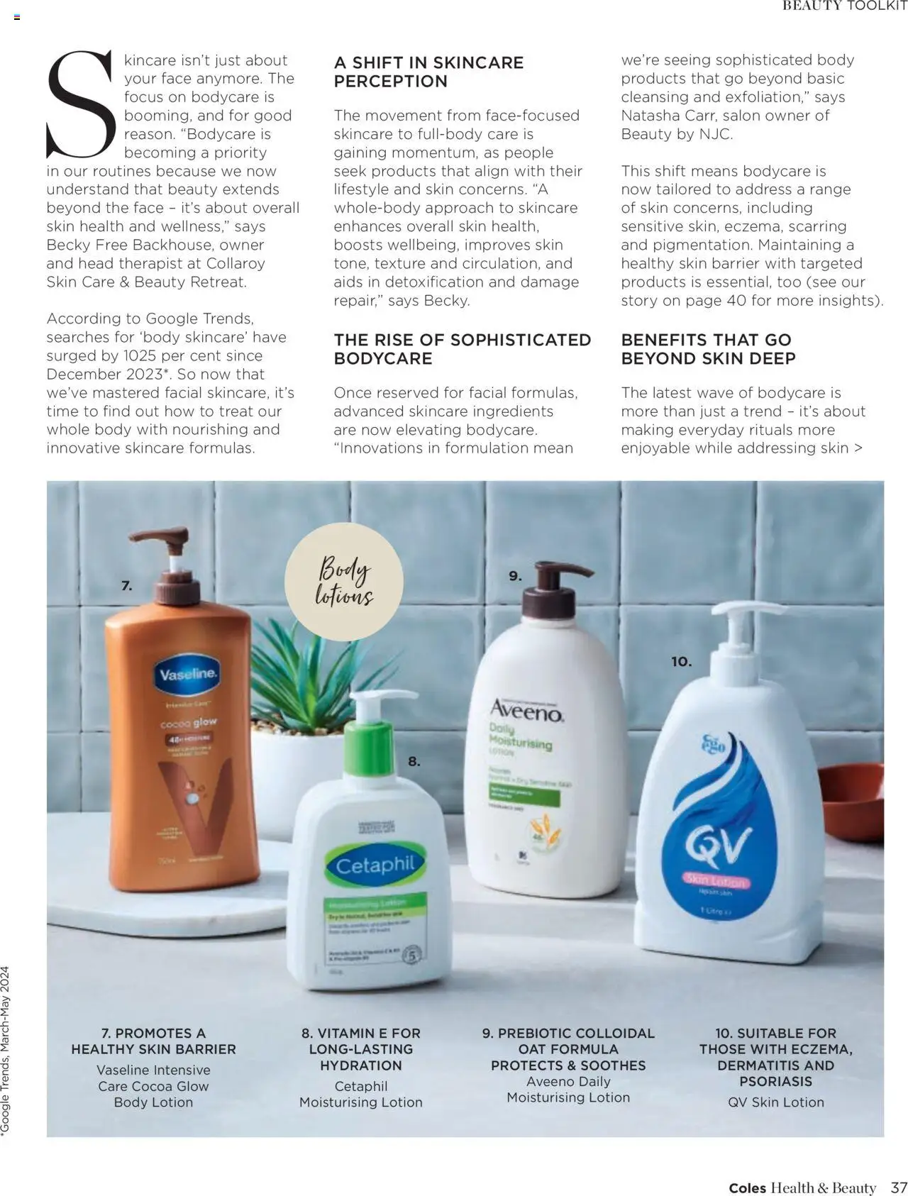 Coles catalogue - valid from 07.04.2025 | Page: 37 | Products: Cocoa, Lotion, Vitamin, Vaseline