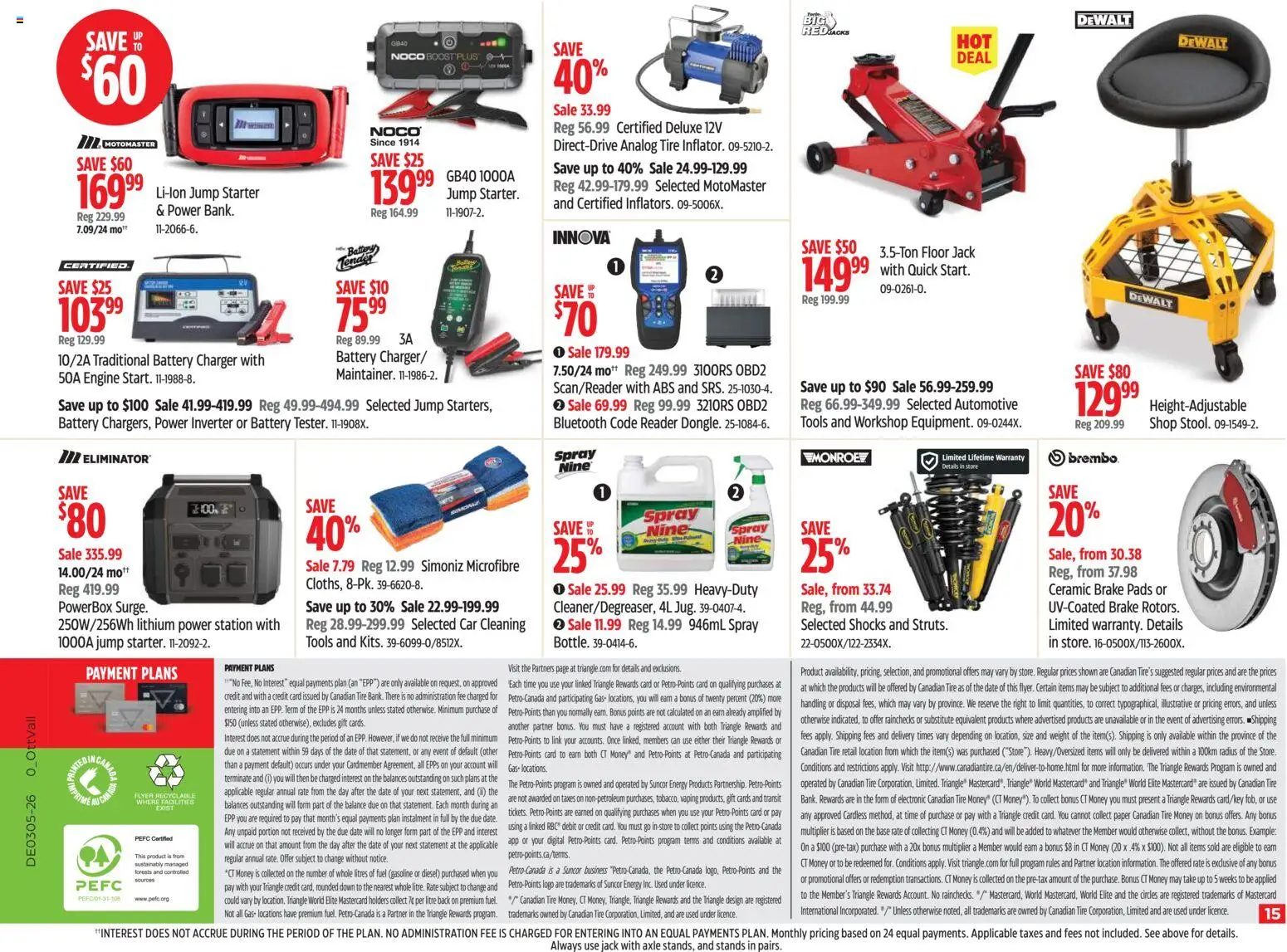 Canadian Tire flyer valid from 29.01.2026 | Page: 15 | Products: Battery