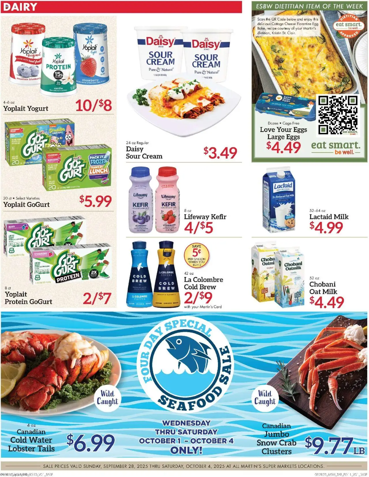 Martin’s Weekly Ad - valid from 28.09.2025 | Page: 11 | Products: Milk, Cheese, Yogurt, Coffee