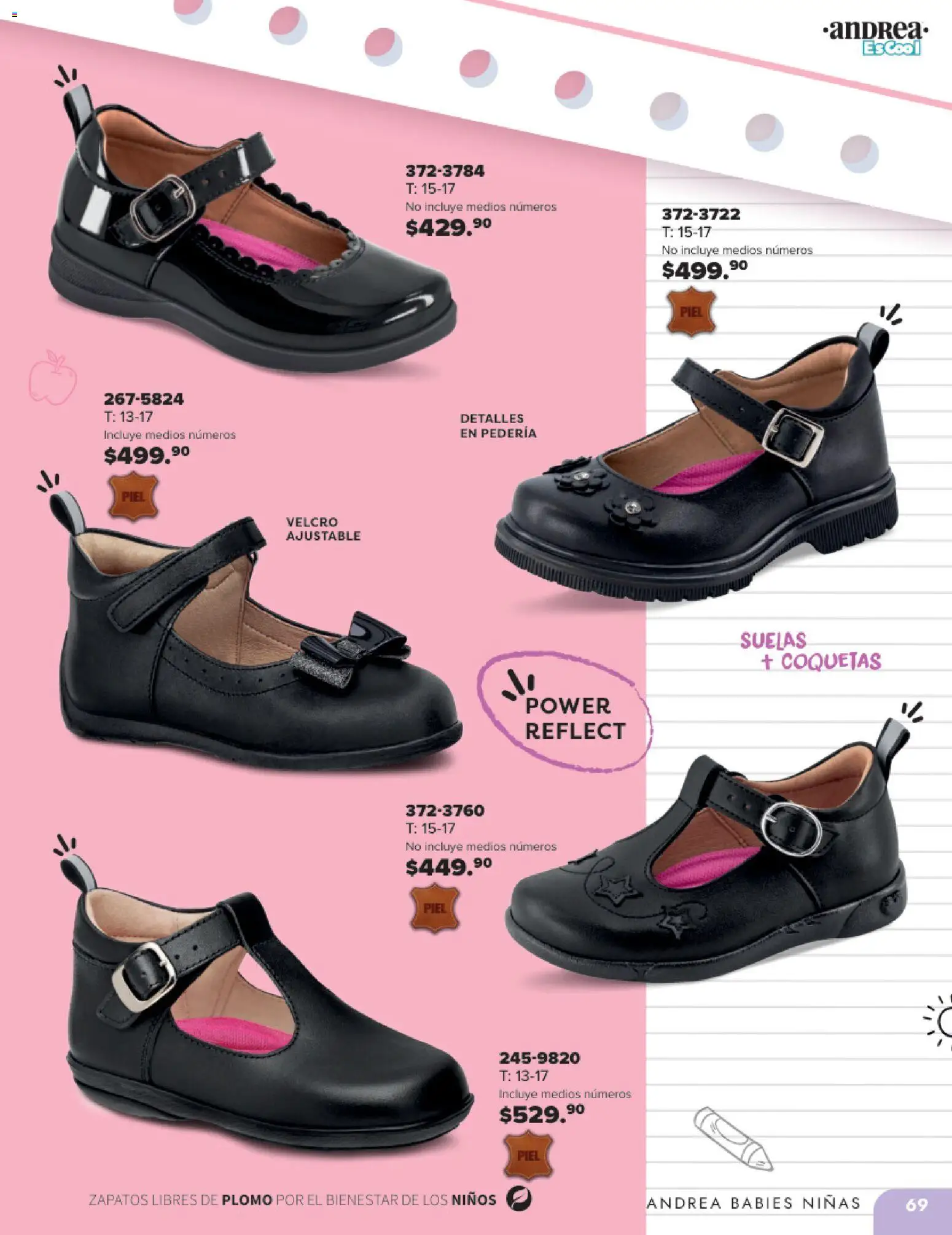 Nuevas ofertas de Andrea válidas en toda la República Mexicana desde el 25.05.2025. ¡Encuentra las mejores ofertas en Andrea catálogo Colegial ! | Página: 69 | Productos: Zapatos