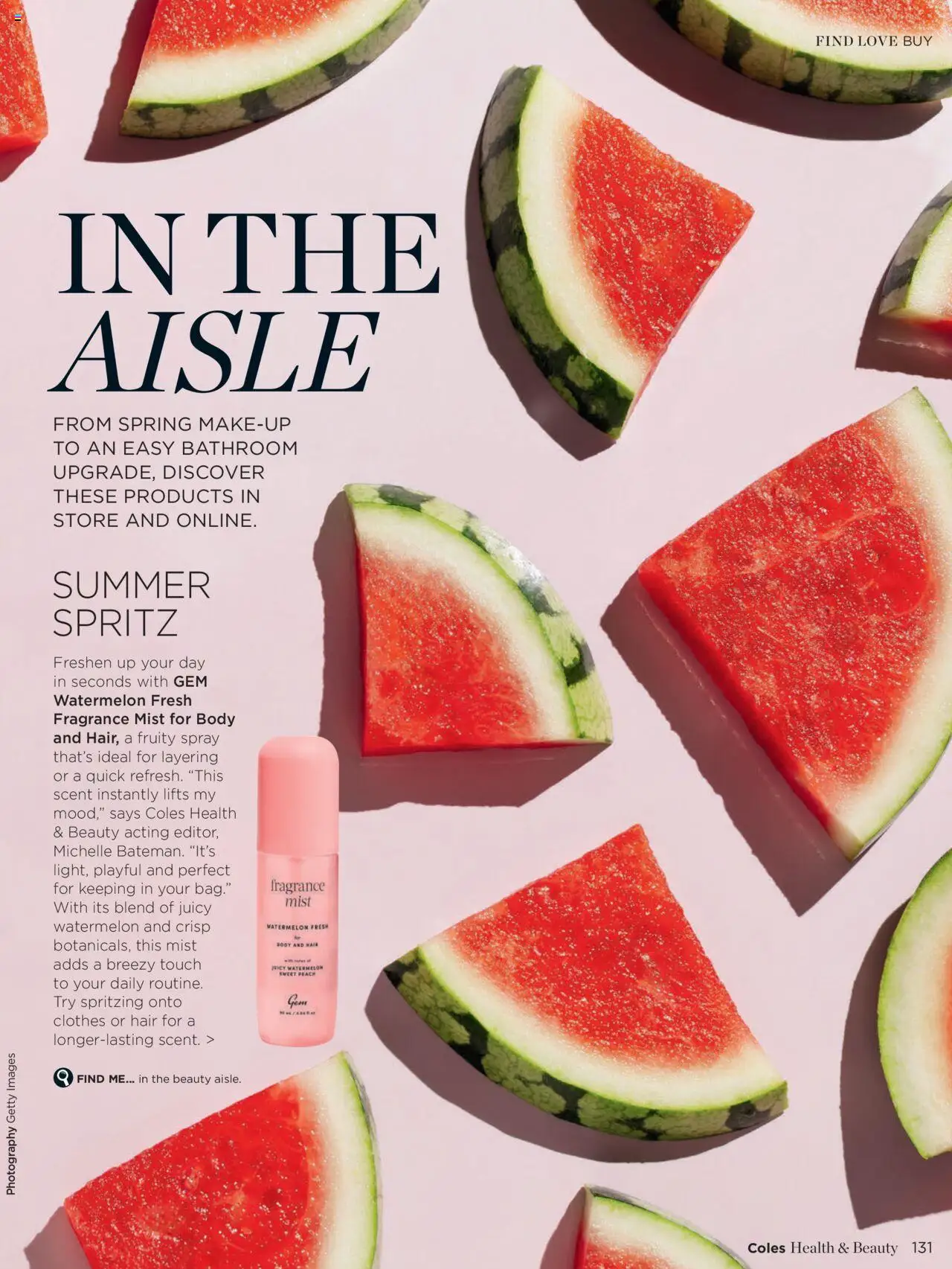 Coles catalogue - valid from 07.10.2025 | Page: 131 | Products: Gem, Makeup, Peach, Bathroom