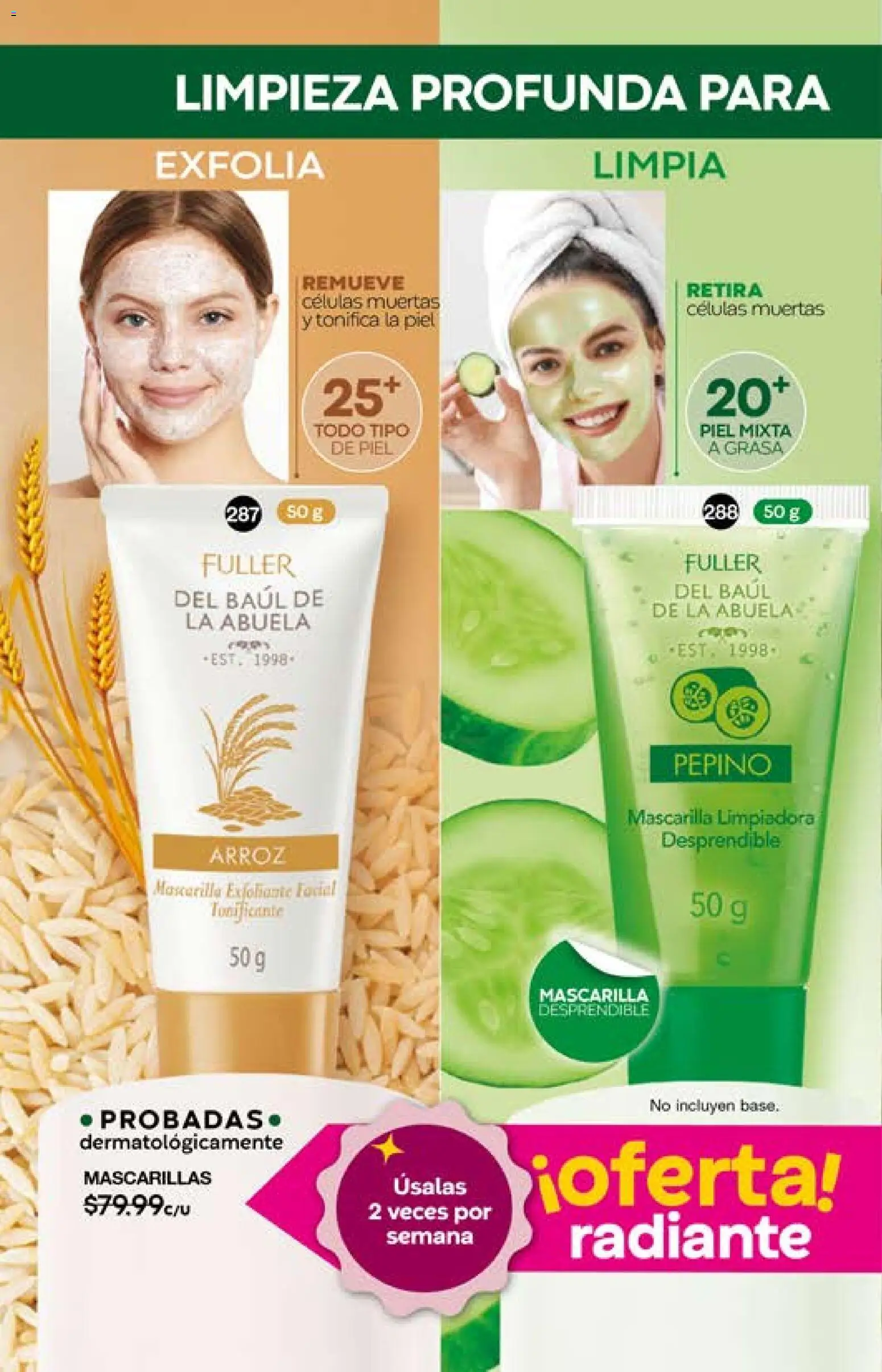 Nuevas ofertas de Fuller válidas en toda la República Mexicana desde el 15.04.2026. ¡Encuentra las mejores ofertas en Fuller campaña 1 2026! | Página: 84 | Productos: Arroz, Radiante, Mascarilla