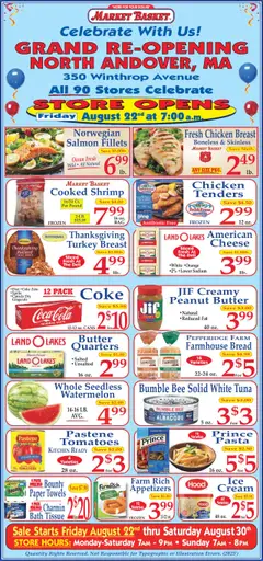 Preview of Market Basket weekly ads valid from 22.08.2025