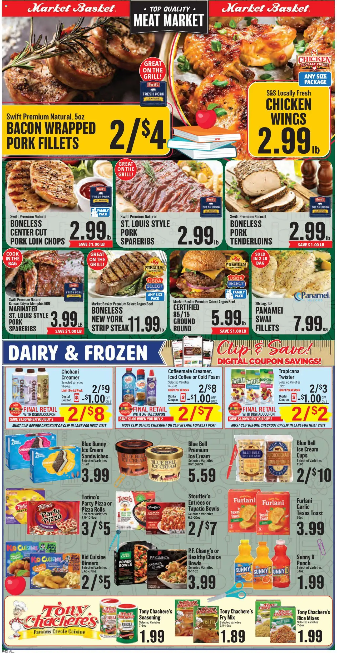 Market Basket Lake Charles - valid from 30.07.2025 | Page: 2 | Products: Rice, Ice cream, Garlic, Grill