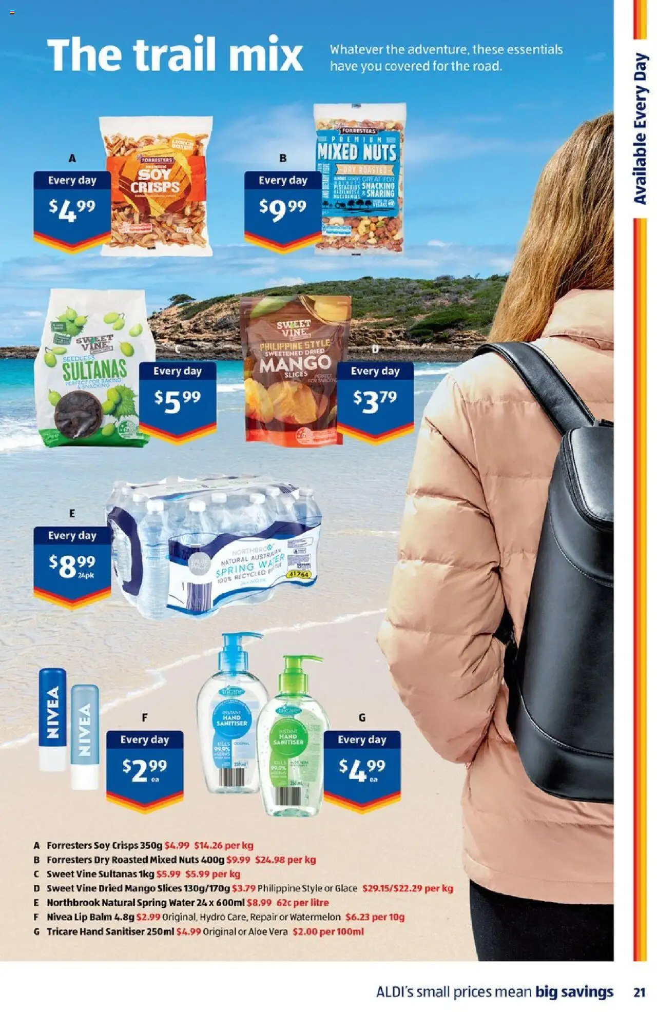 Aldi catalogue - valid from 02.07.2025 | Page: 21 | Products: Water, Mango, Watermelon, Hand sanitiser