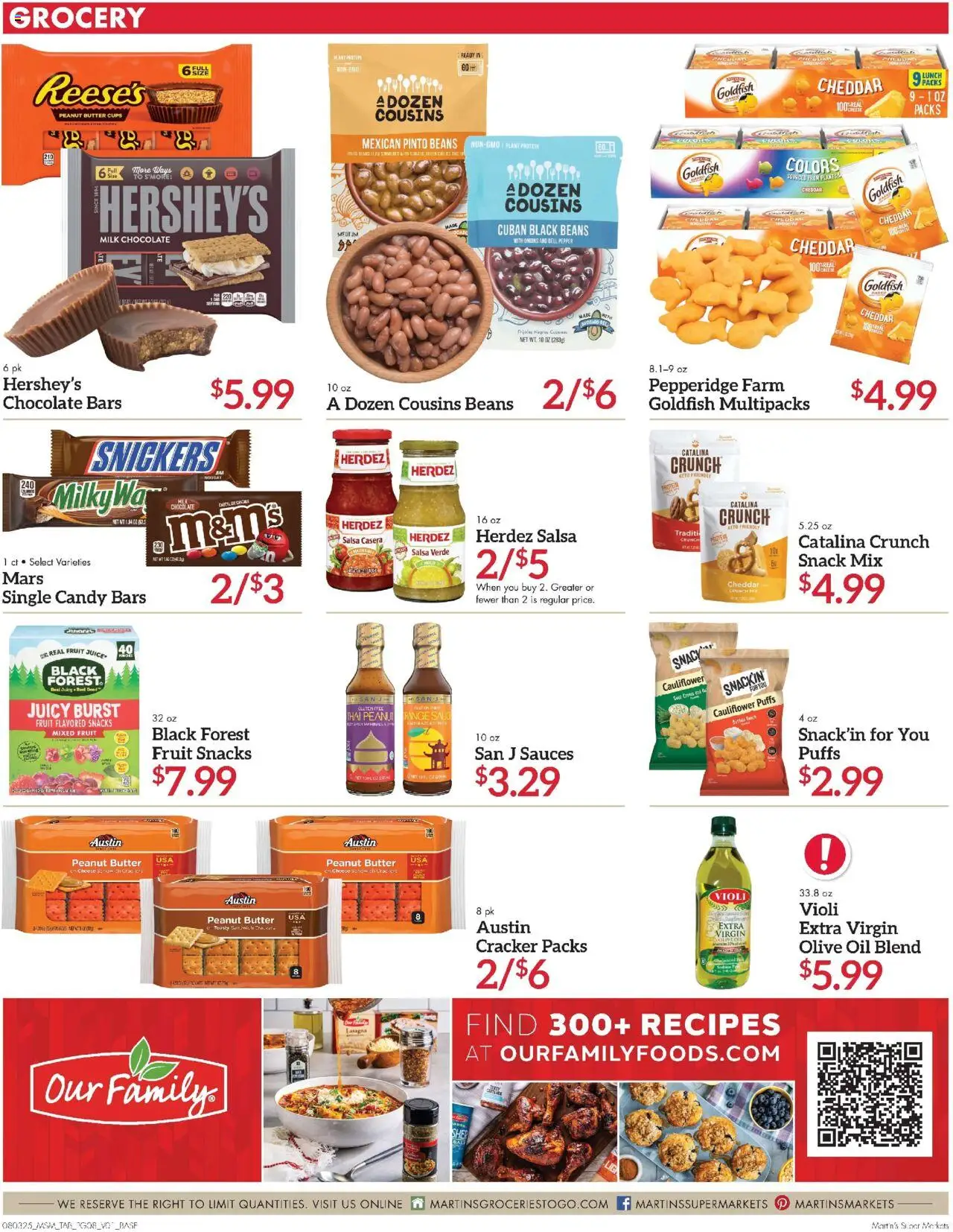 Martin’s Weekly Ad - valid from 03.08.2025 | Page: 8 | Products: Milk, Butter, Cheese, Oil