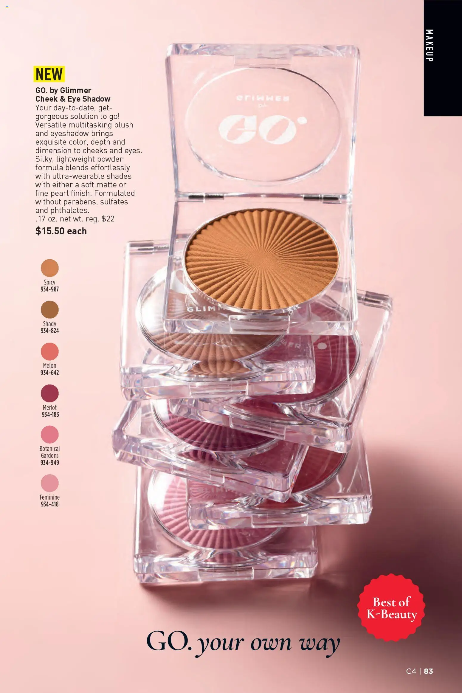 Avon Brochure - valid from 11.02.2026 | Page: 83 | Products: Powder, Blush, Eyeshadow, Melon