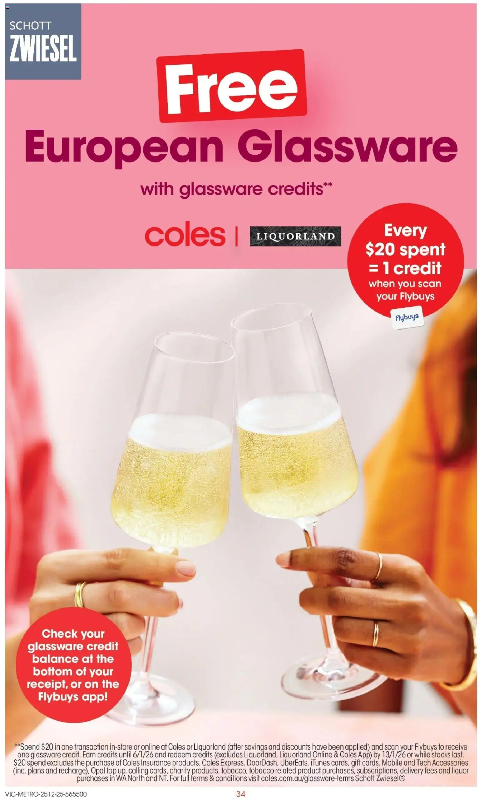 Coles catalogue - valid from 25.12.2025 | Page: 34 | Products: Glassware, Opal, Accessories, Mobile