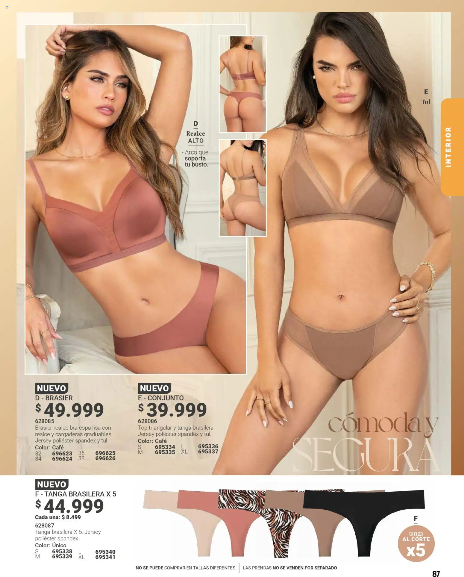 Carmel revista - valida desde el 01.01.2026 | Página: 87 | Productos: Brasier, Cómoda, Conjunto, Café