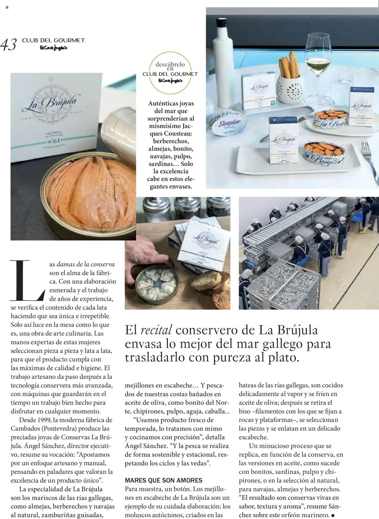 Nuevas ofertas de El Corte Inglés válidas en toda la República Mexicana desde el 29.09.2025. ¡Encuentra las mejores ofertas en El Corte Inglés - Catálogo Gourmet Magazine Otoño! | Página: 43 | Productos: Aceite, Caballa, Res, Sobre