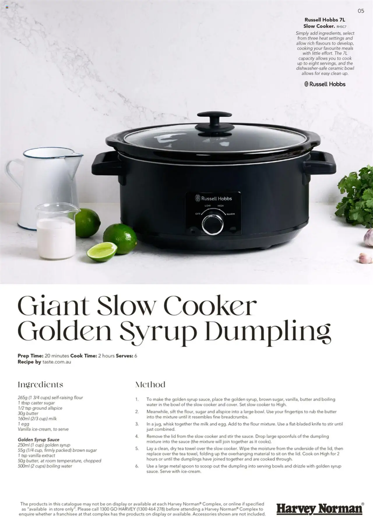 Harvey Norman catalogue - valid from 01.07.2025 | Page: 5 | Products: Cups, Tea, Sauce, Slow cooker