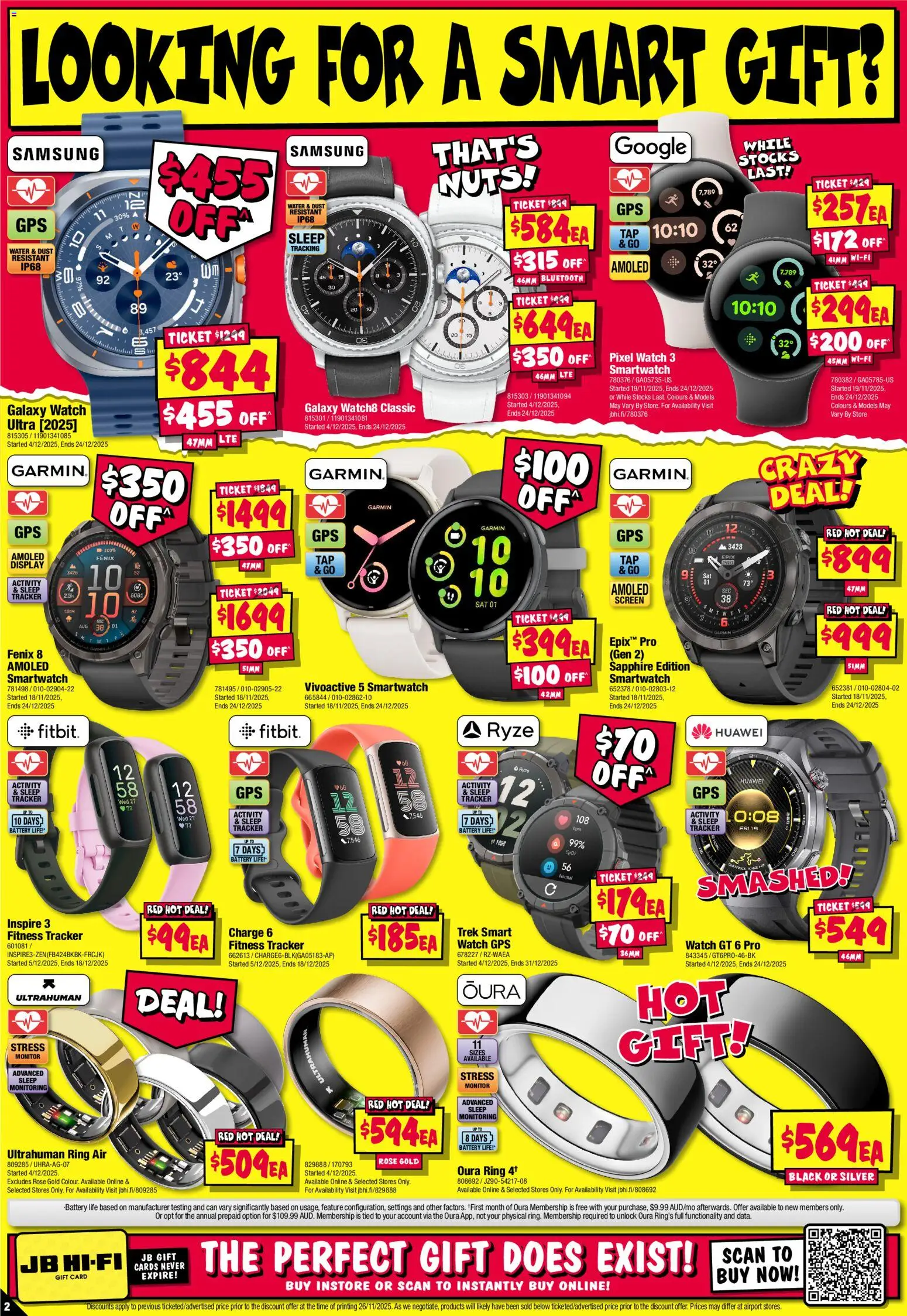 JB Hi-Fi catalogue - valid from 10.12.2025 | Page: 2 | Products: Nuts, Watch, Monitor, Smartwatch