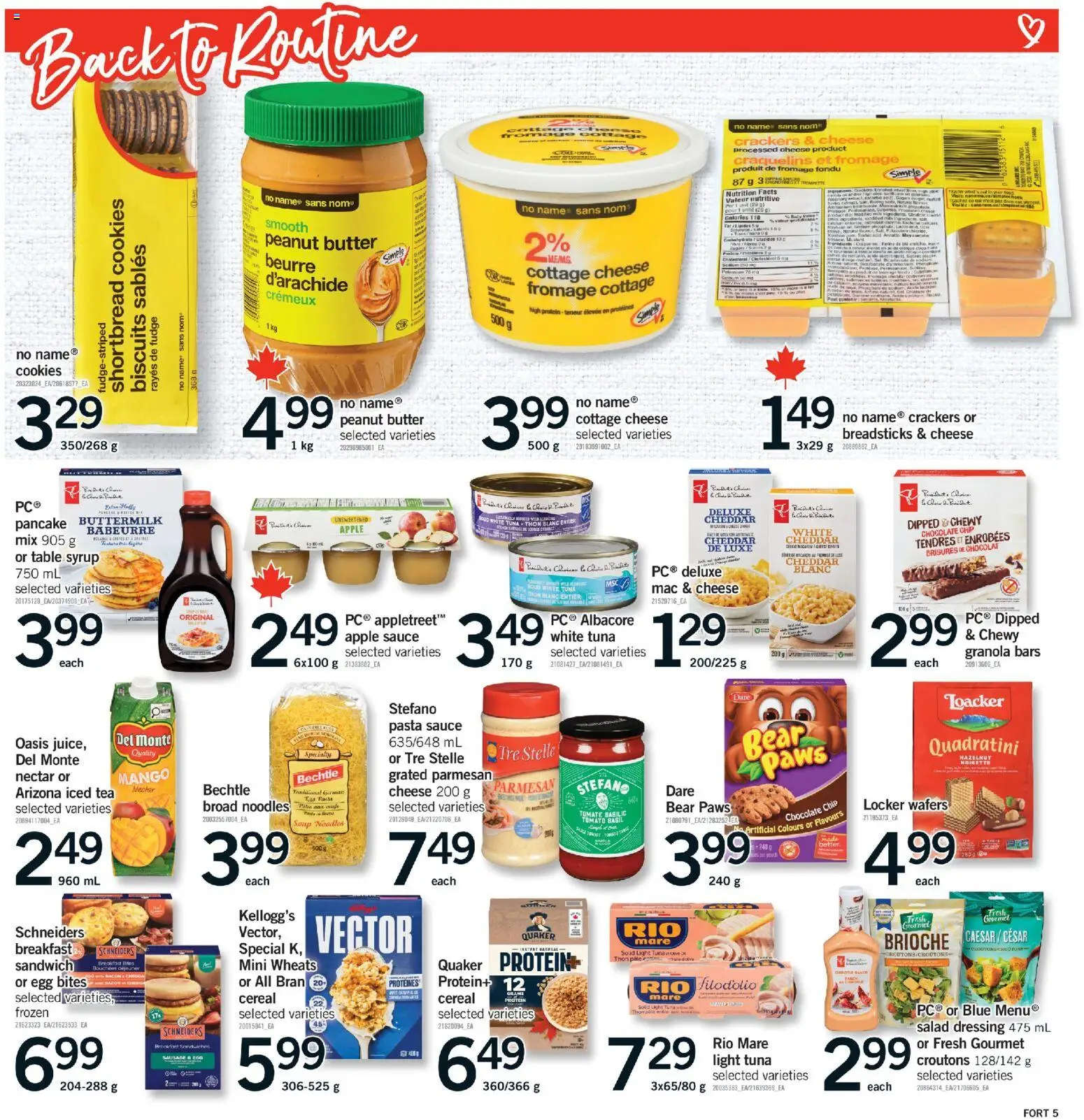 Fortinos flyer valid from 01.01.2026 | Page: 6 | Products: Tea, Cottage cheese, Butter, Cheese