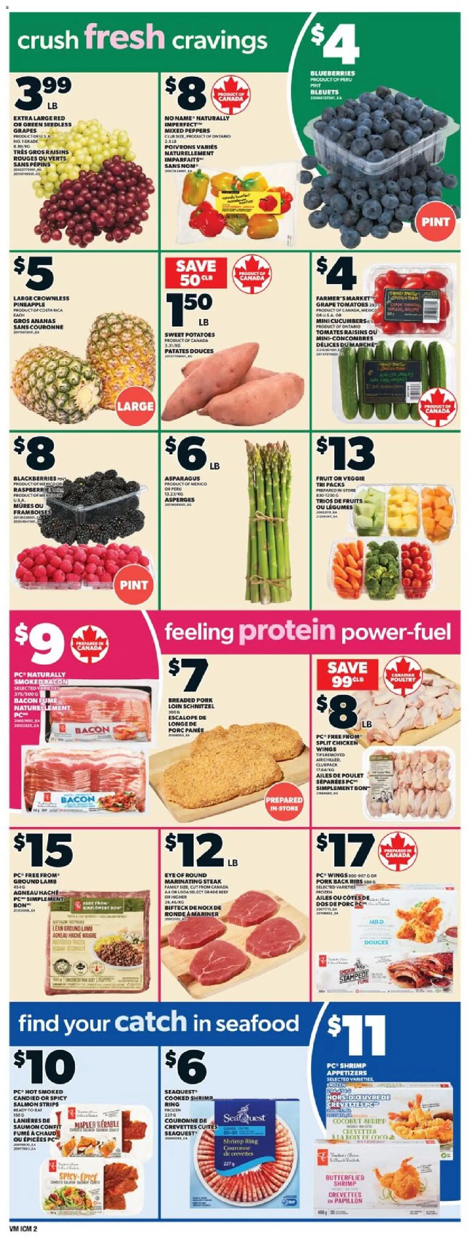 Valu Mart flyer valid from 04.12.2025 | Page: 3 | Products: Beef, Pineapple, Potatoes, Pork