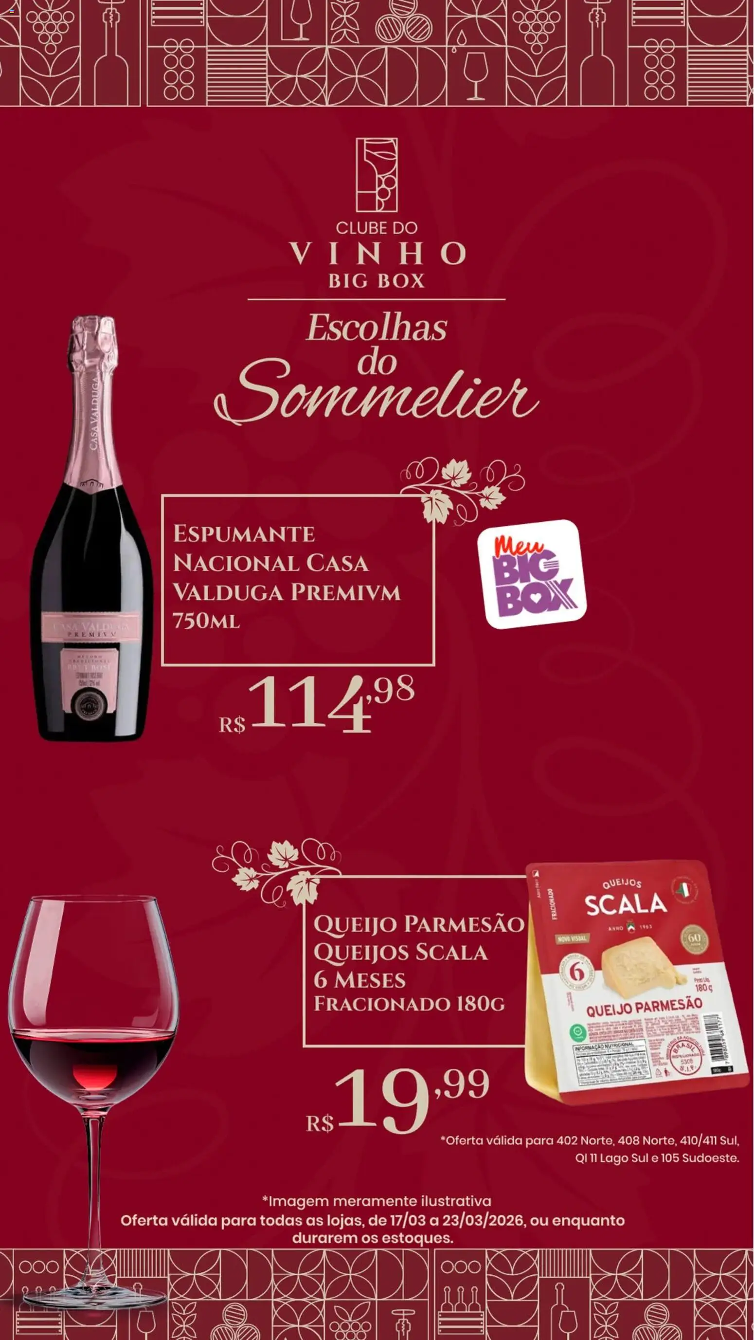 Big Box Folheto - válido de 17.03.2026 | Página: 1 | Produtos: Espumante, Queijo, Parmesão, Queijo parmesão