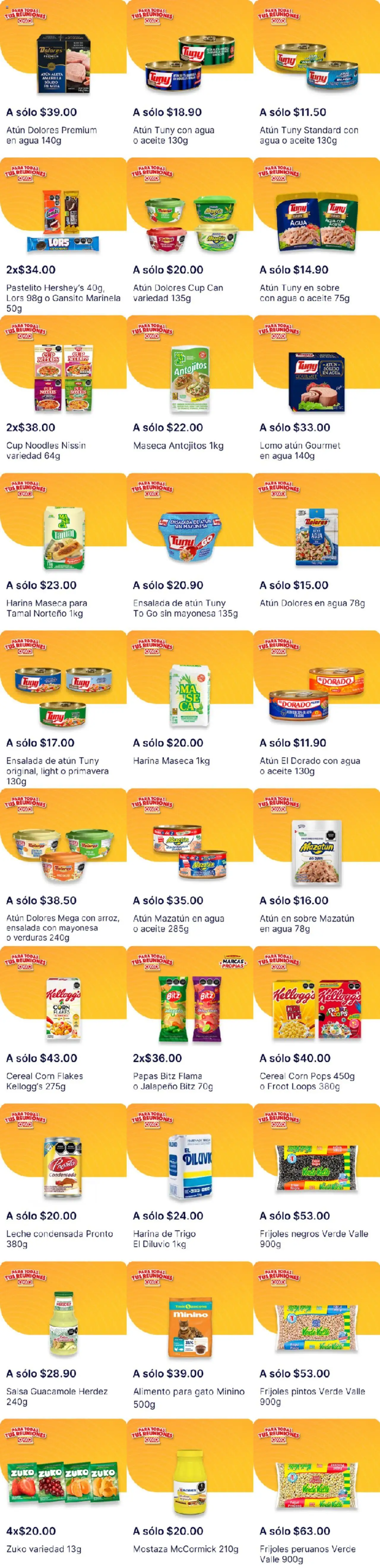 Nuevas ofertas de OXXO válidas en toda la República Mexicana desde el 18.09.2025. ¡Encuentra las mejores ofertas en OXXO - Folleto! | Página: 1 | Productos: Leche, Lima, Aceite, Ensalada