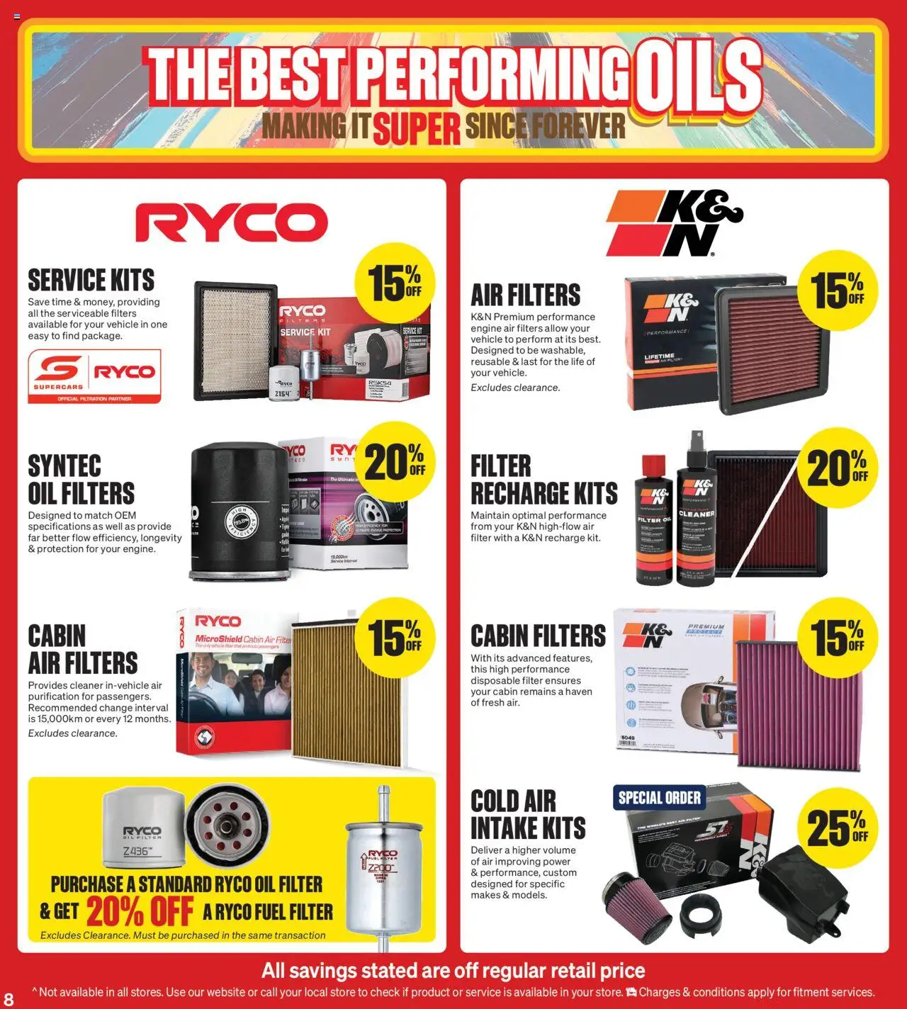 Supercheap Auto catalogue - valid from 15.10.2025 | Page: 8 | Products: Kits, Cleaner, Oil