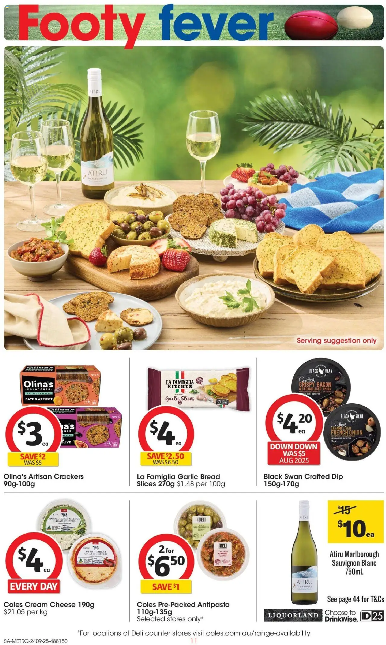 Coles catalogue - valid from 24.09.2025 | Page: 11 | Products: Cheese, Garlic, Chilli, Date